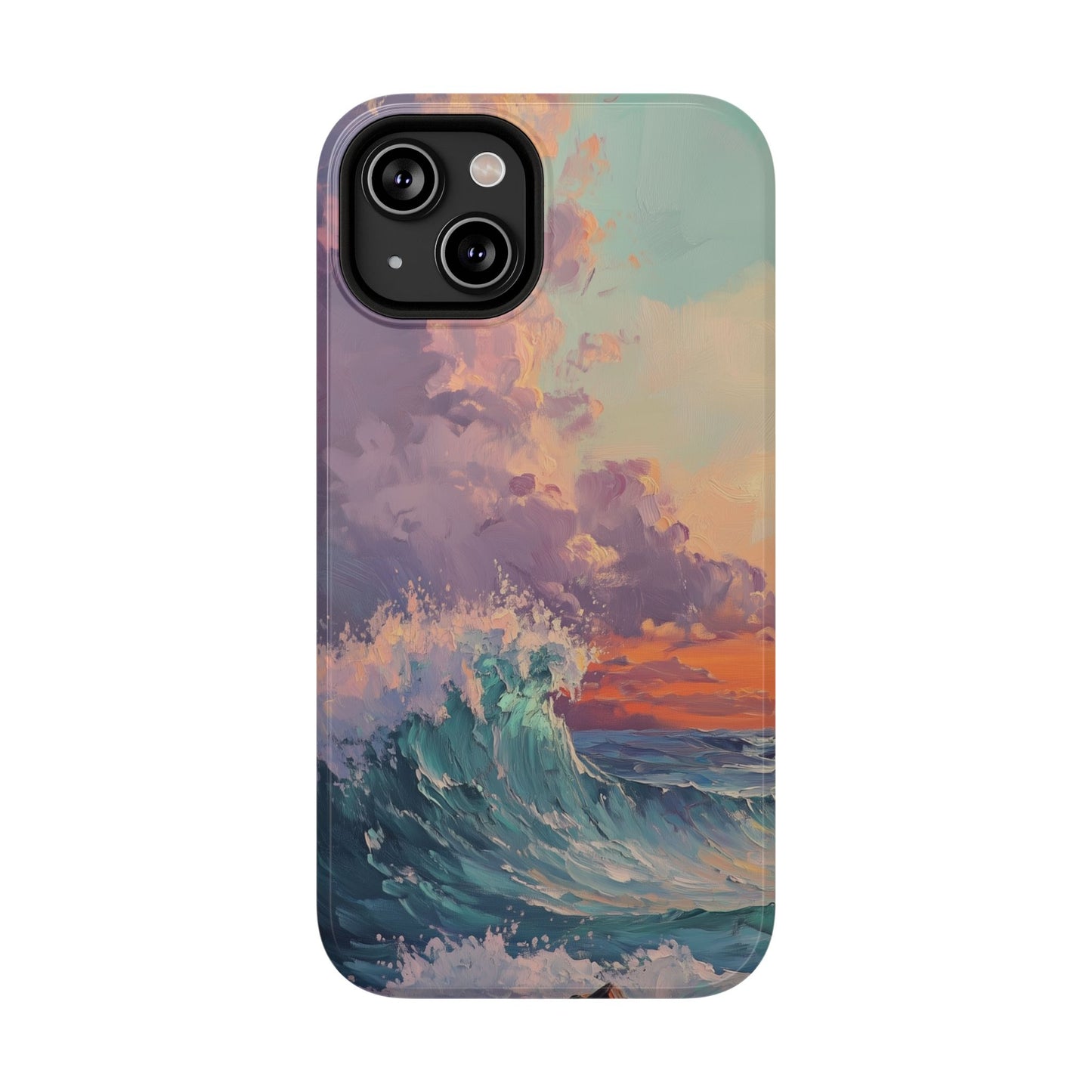 Ocean Sunset Waves Phone Case – MagSafe Compatible for iPhone & Samsung Galaxy