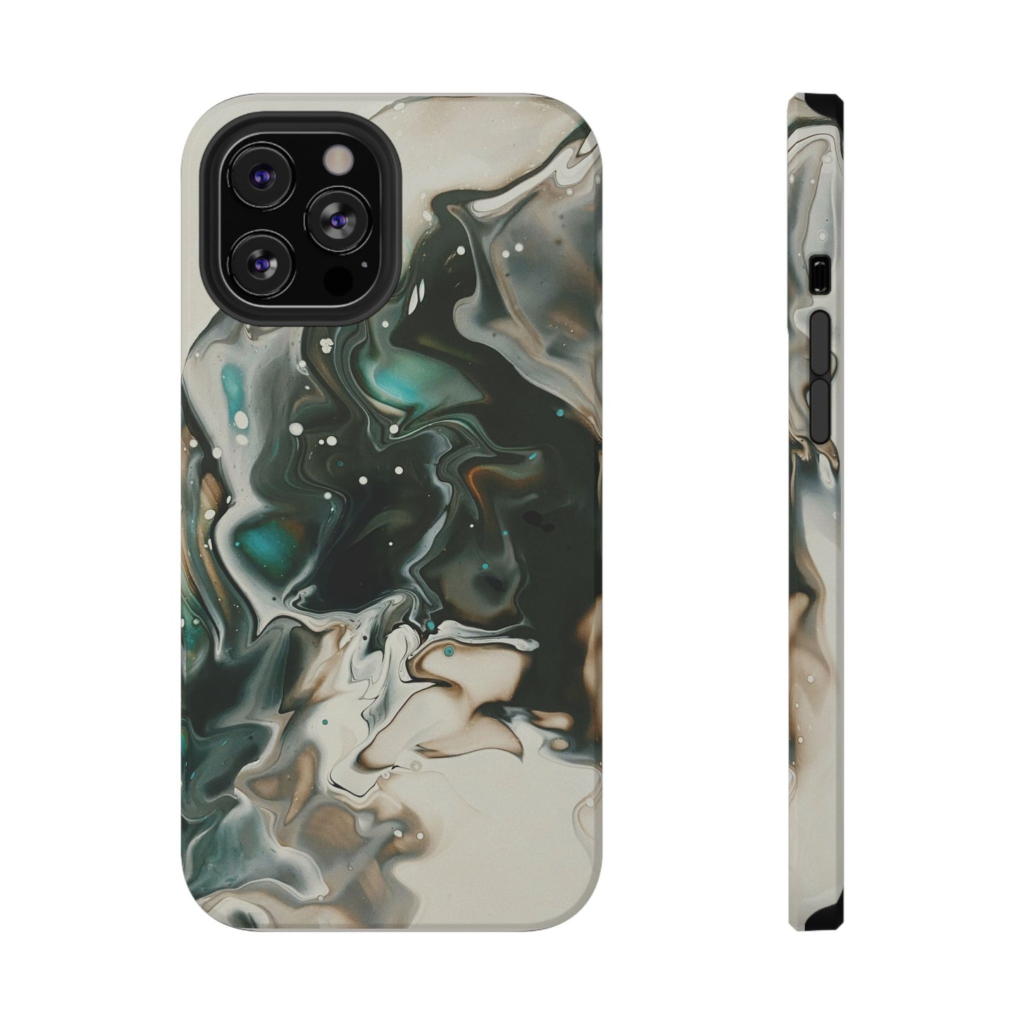Terra Mist Earthtone Marble Phone Case – MagSafe Compatible for iPhone & Samsung Galaxy