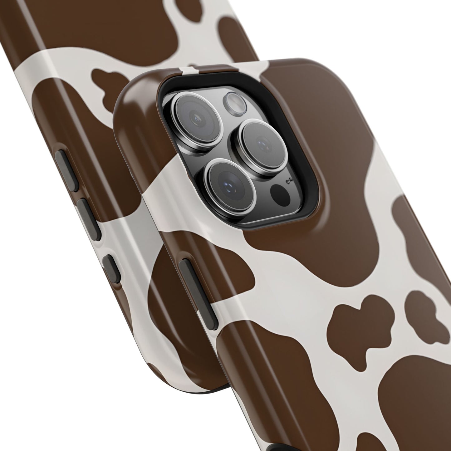 Brown Cow Print Phone Case – MagSafe Compatible for iPhone & Samsung Galaxy