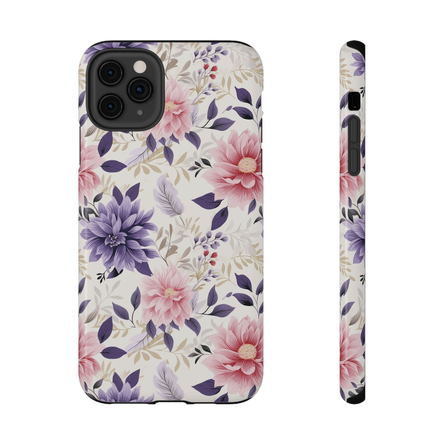Elegant Vintage Floral Phone Case – MagSafe Compatible for iPhone & Samsung Galaxy