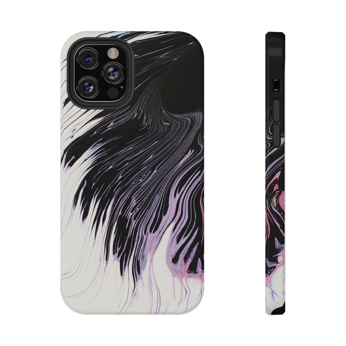Waves of Ink Abstract Brush Phone Case – MagSafe Compatible for iPhone & Samsung Galaxy