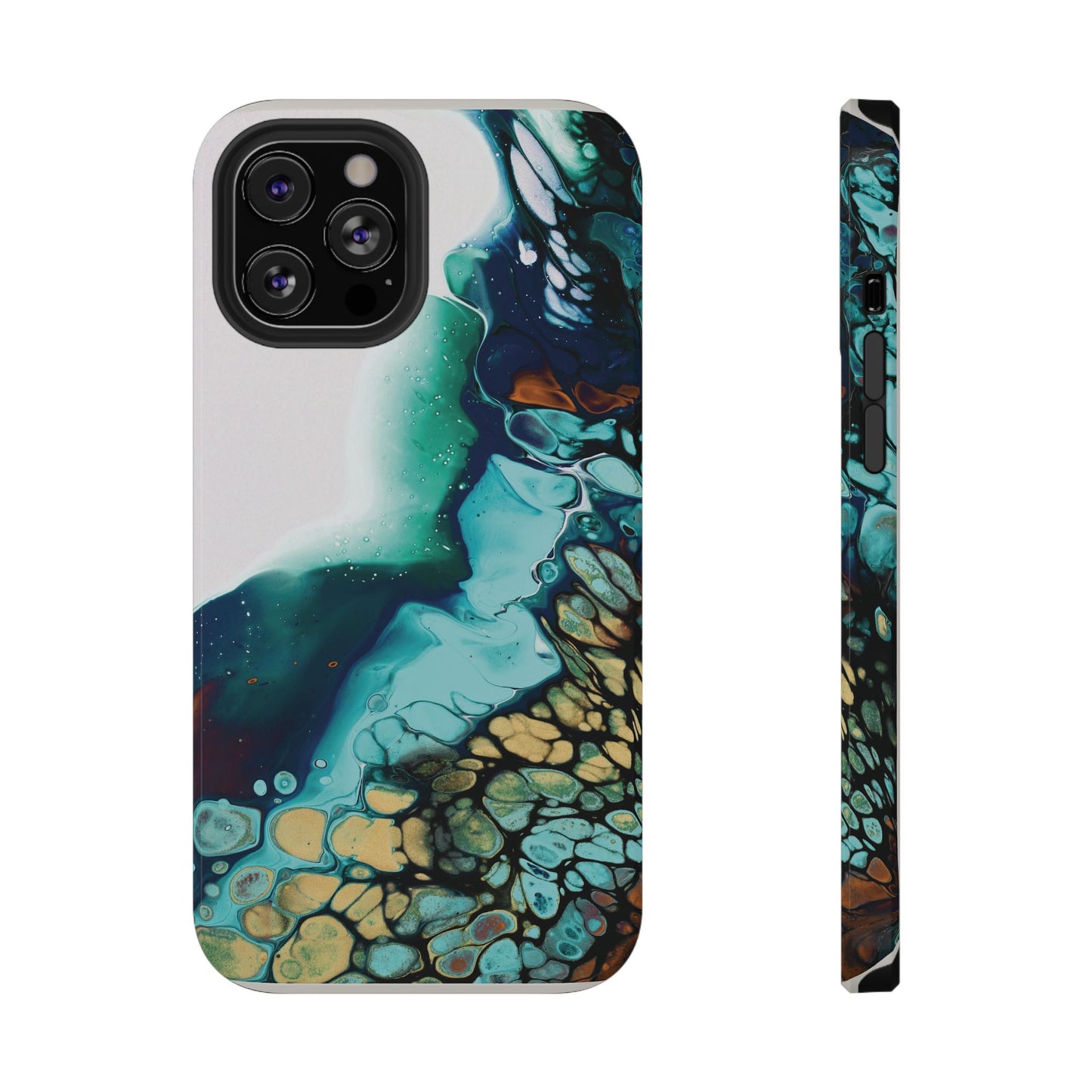 Ocean Reef Abstract Flow Phone Case – MagSafe Compatible for iPhone & Samsung Galaxy