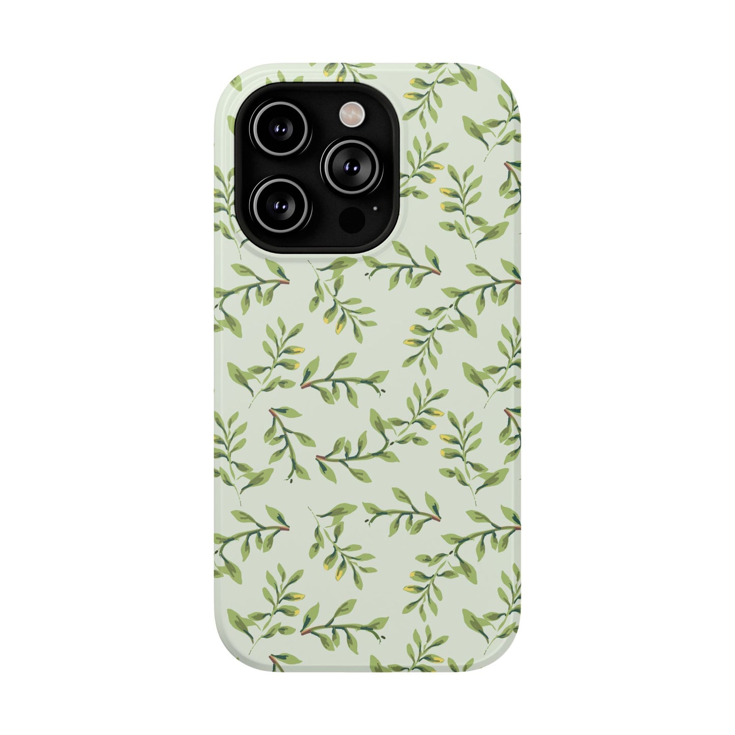 Olive Branch Botanical Phone Case – MagSafe Compatible for iPhone & Samsung Galaxy
