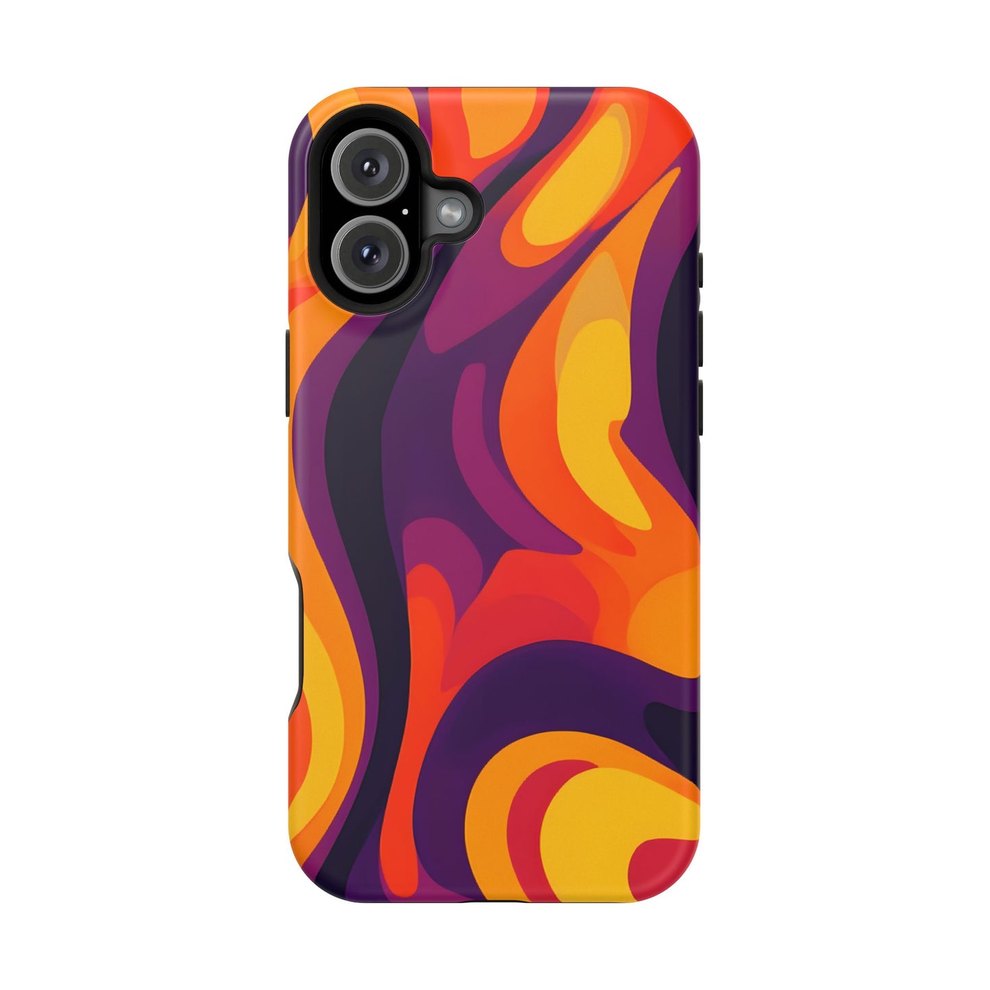 Fiery Abstract Swirls Phone Case – MagSafe Compatible for iPhone & Samsung Galaxy