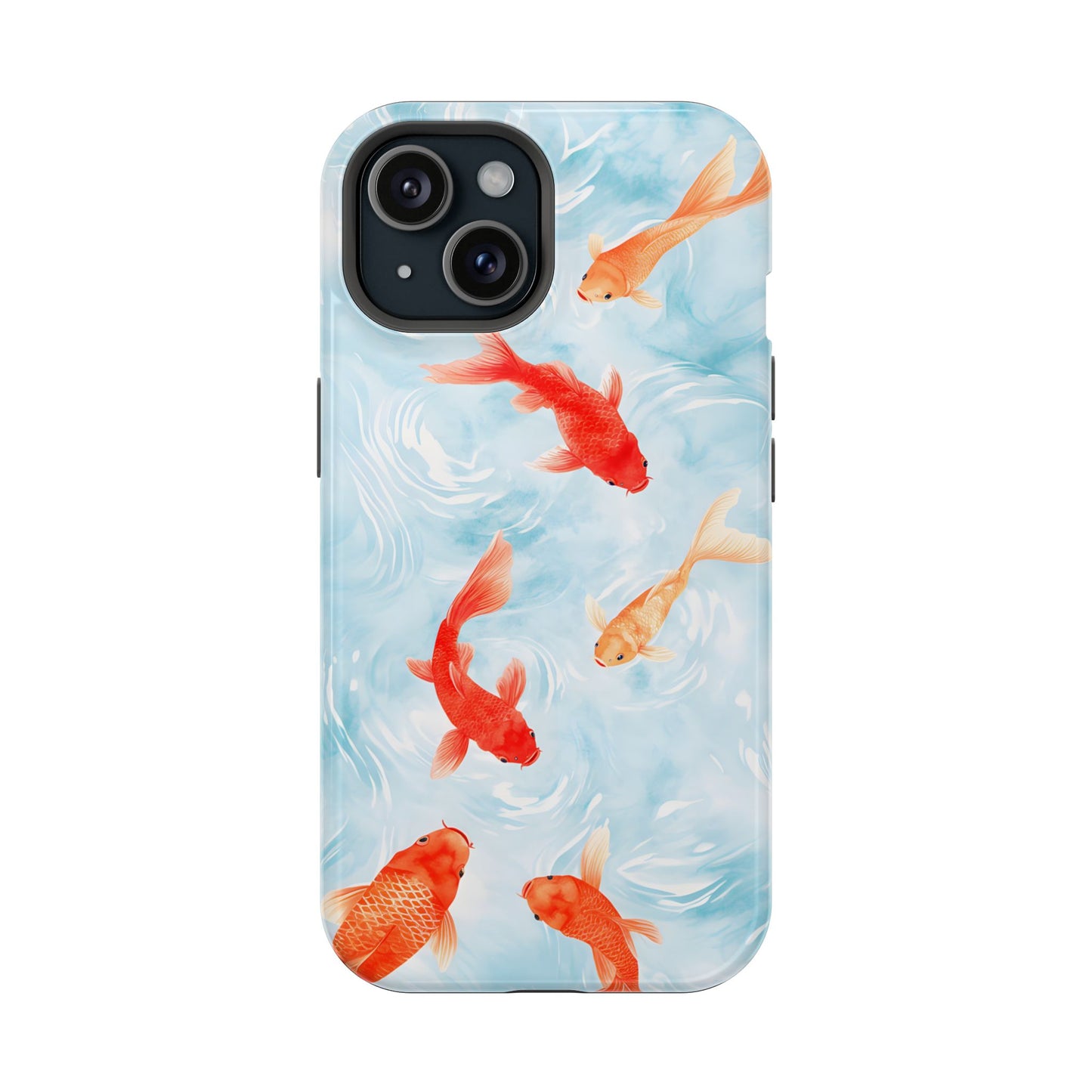 Koi Fish Pond Phone Case – MagSafe Compatible for iPhone & Samsung Galaxy