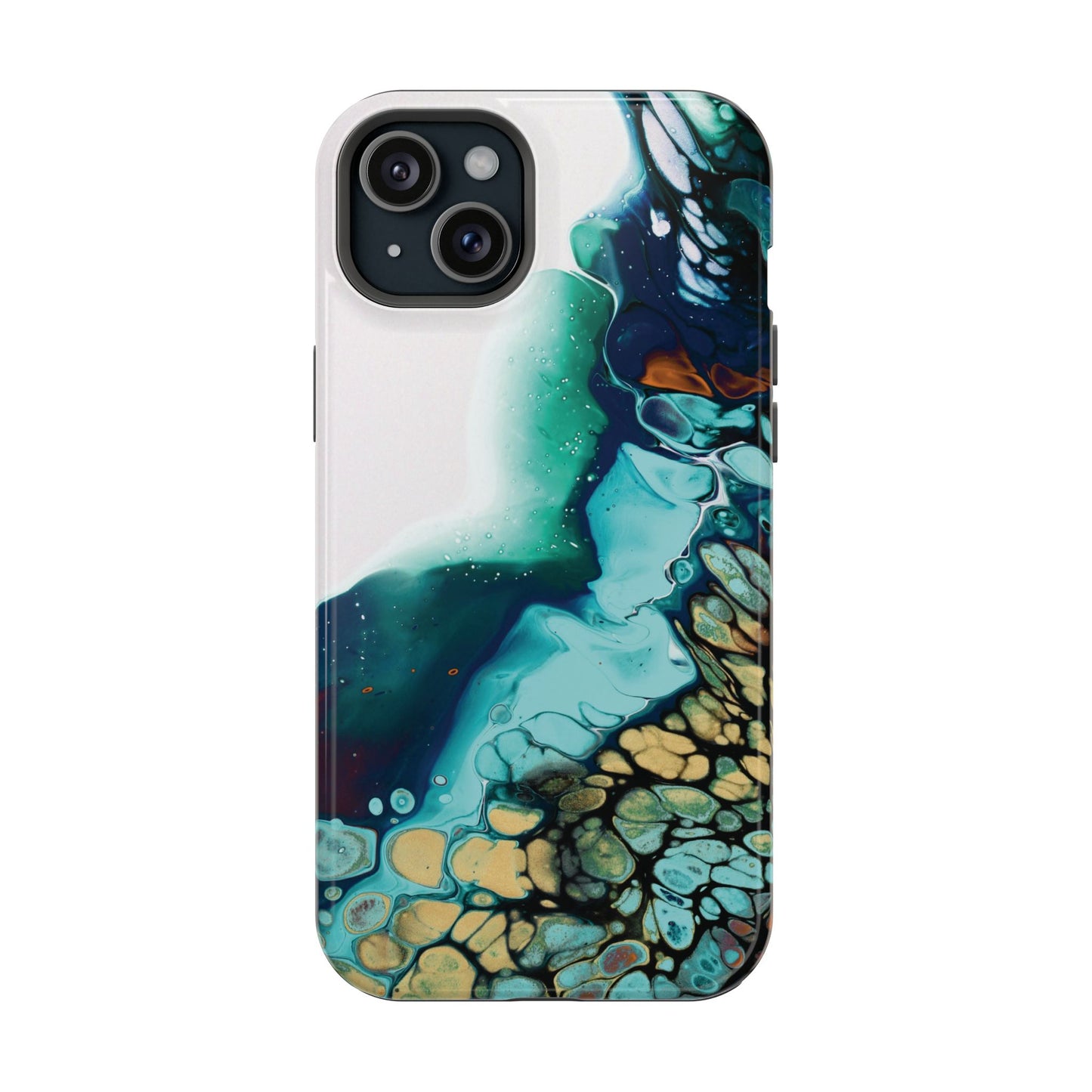 Ocean Reef Abstract Flow Phone Case – MagSafe Compatible for iPhone & Samsung Galaxy