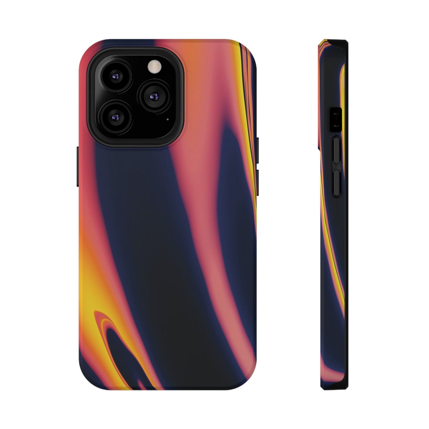 Neon Sunset Flame Phone Case – MagSafe Compatible for iPhone & Samsung Galaxy