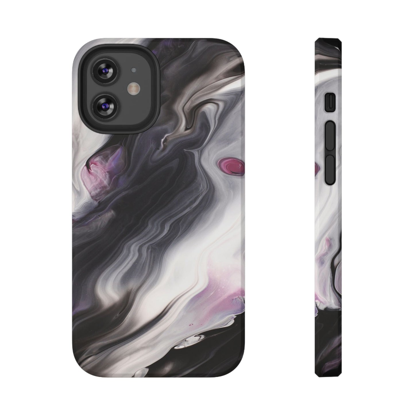 Galaxy Smoke Noir Marble Phone Case – MagSafe Compatible for iPhone & Samsung Galaxy