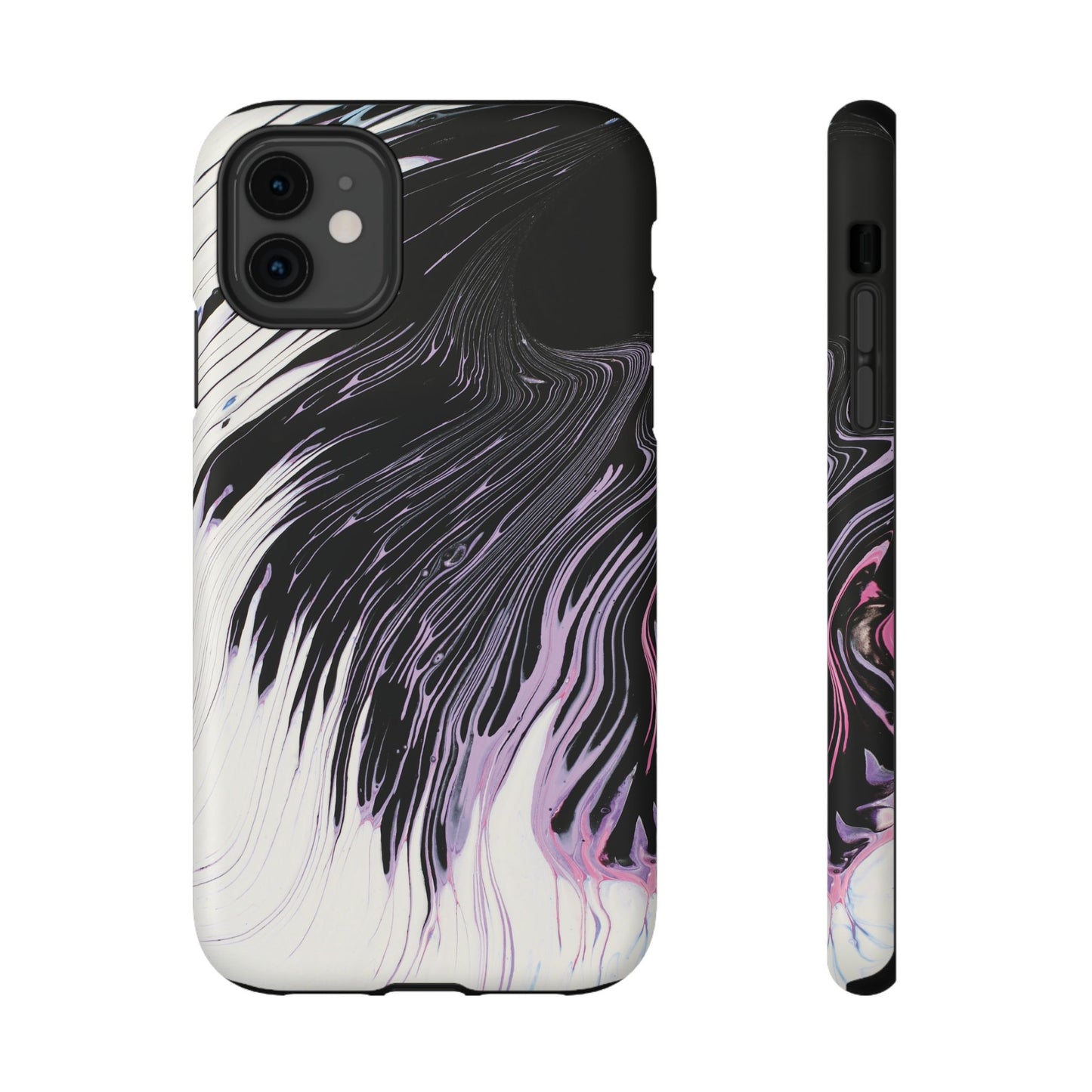 Waves of Ink Abstract Brush Phone Case – MagSafe Compatible for iPhone & Samsung Galaxy