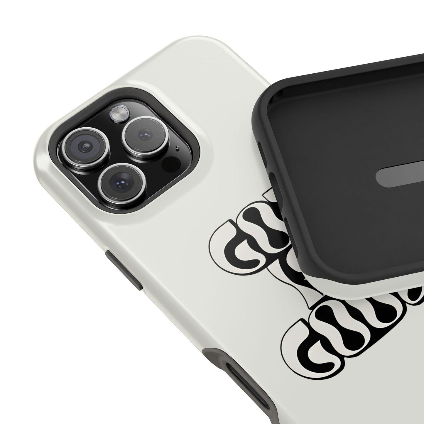 Black & White Bold "God Is Good" Phone Case – MagSafe Compatible for iPhone & Samsung Galaxy