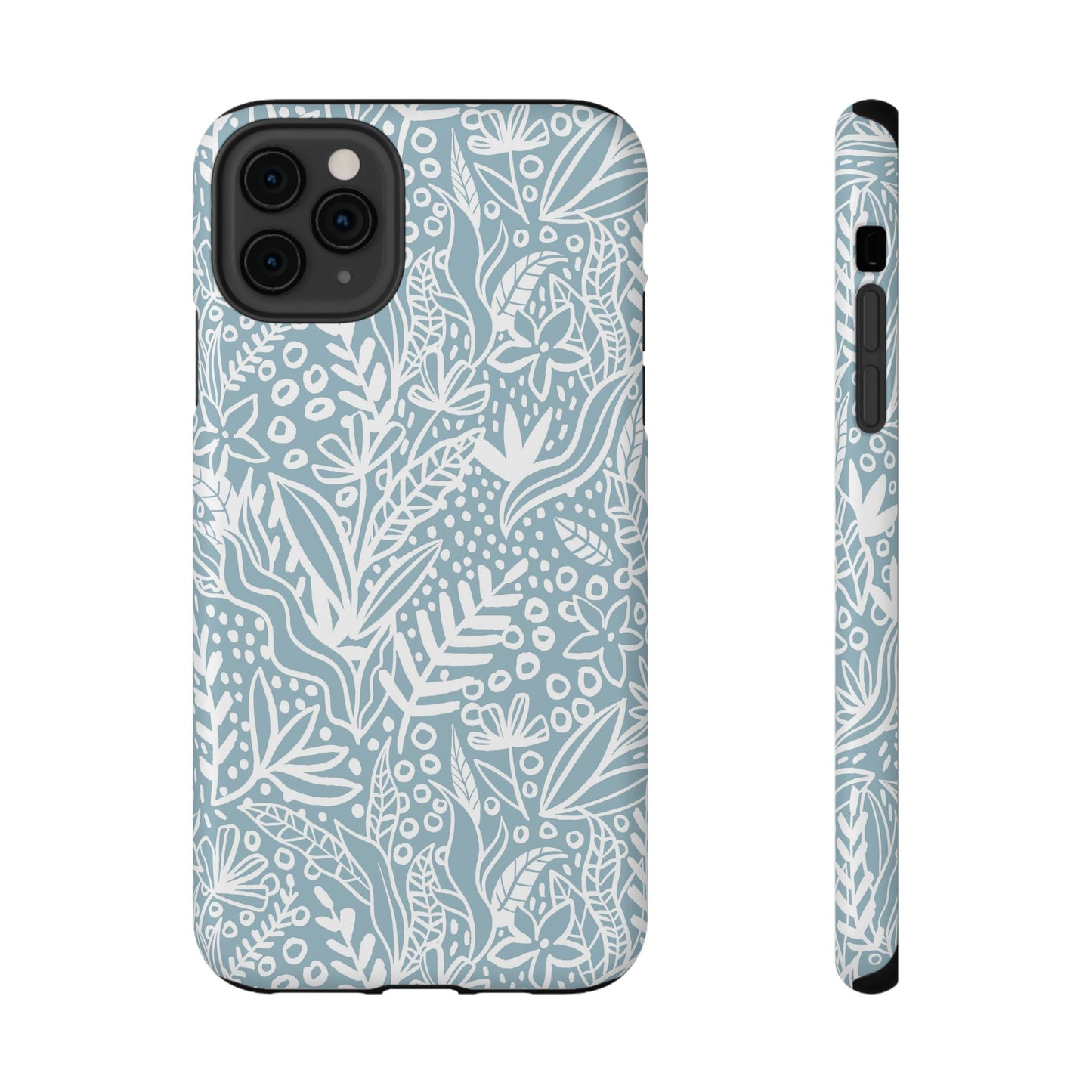 Boho Botanical Doodle Phone Case – MagSafe Compatible for iPhone & Samsung Galaxy