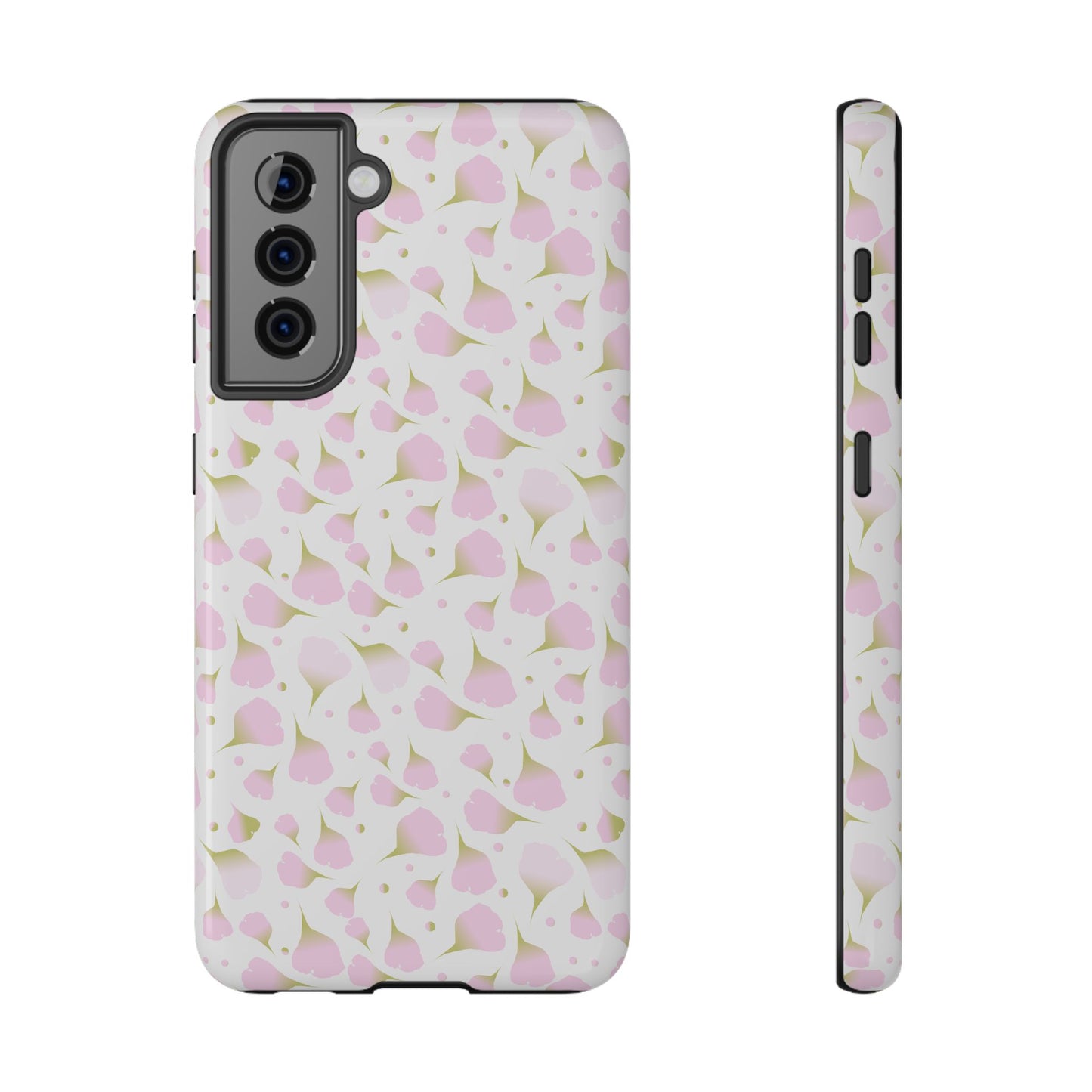 Soft Pink Petal Pattern Phone Case – MagSafe Compatible for iPhone & Samsung Galaxy
