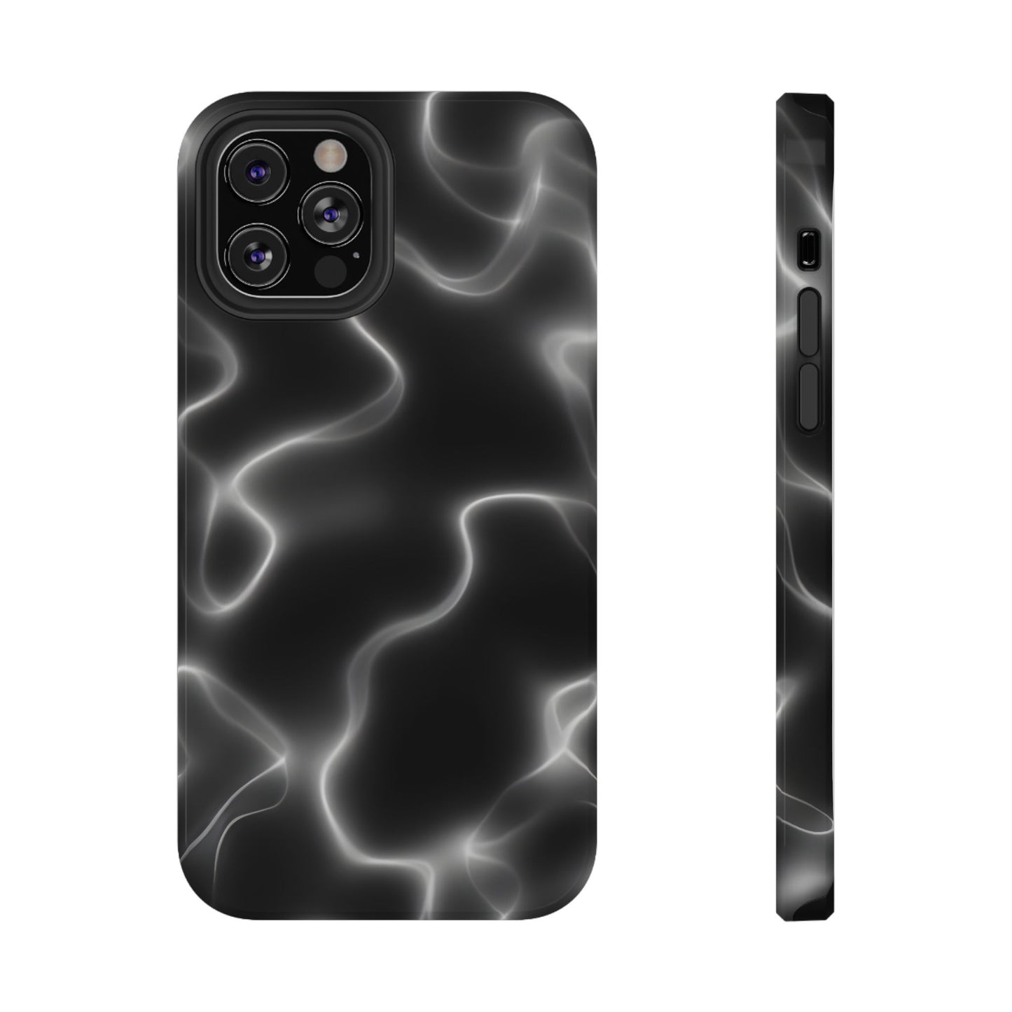 Electric Black Glow Phone Case – MagSafe Compatible for iPhone & Samsung Galaxy