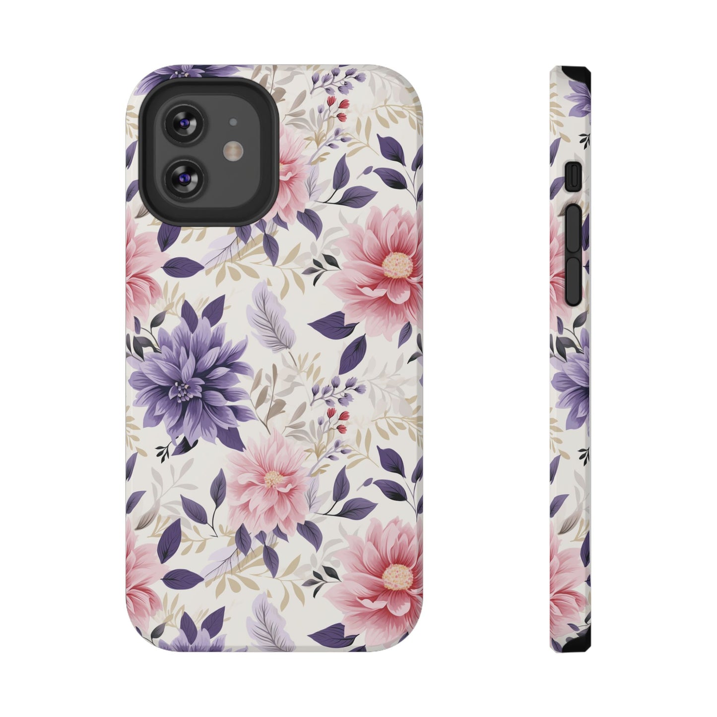 Elegant Vintage Floral Phone Case – MagSafe Compatible for iPhone & Samsung Galaxy
