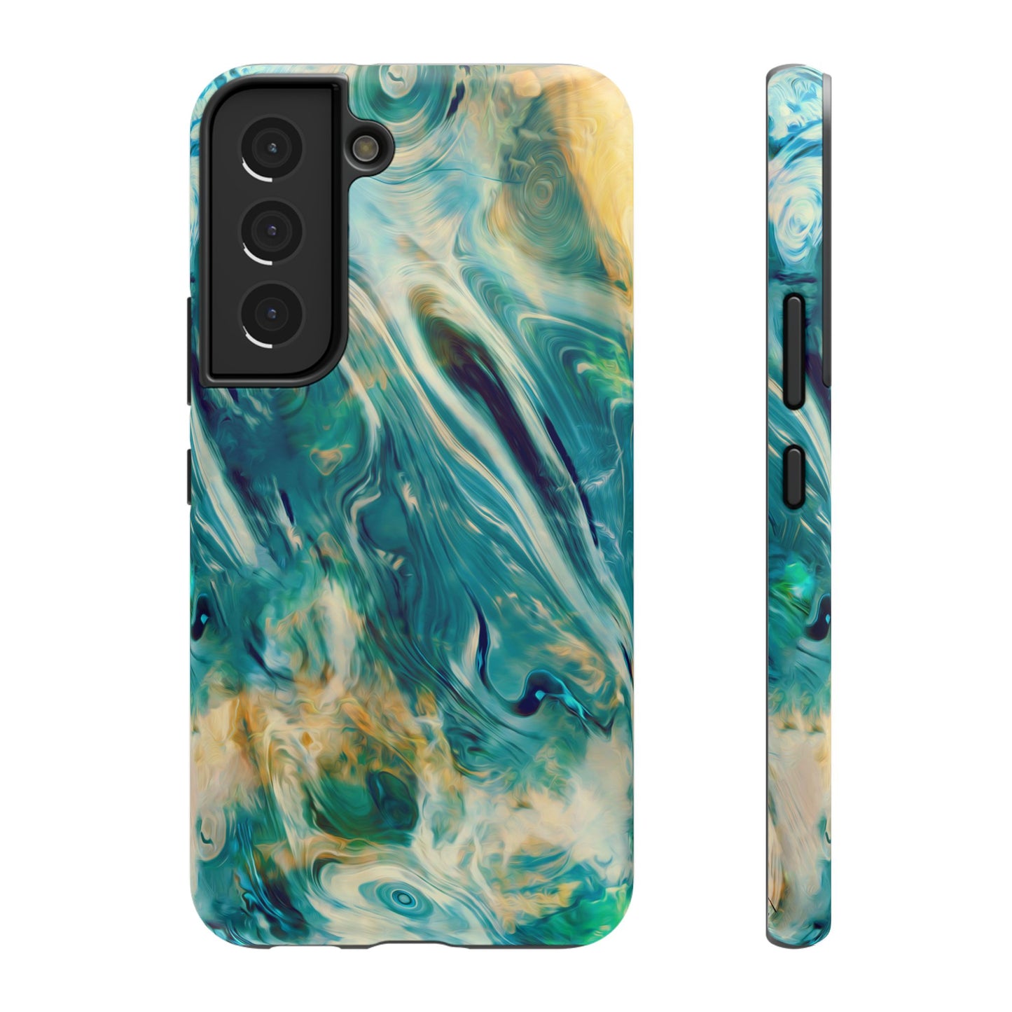 Oceanic Flow Abstract Phone Case – MagSafe Compatible for iPhone & Samsung Galaxy