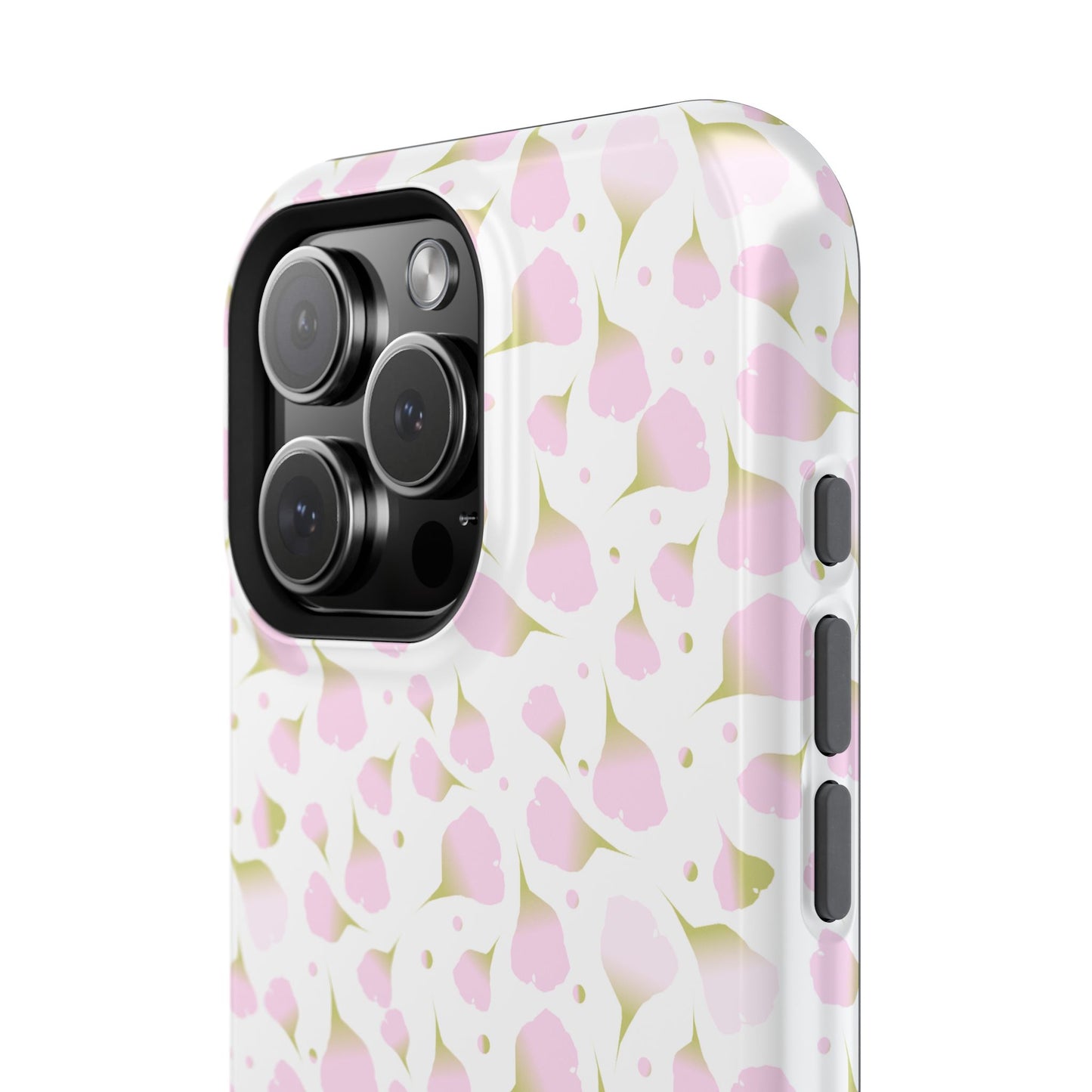 Soft Pink Petal Pattern Phone Case – MagSafe Compatible for iPhone & Samsung Galaxy