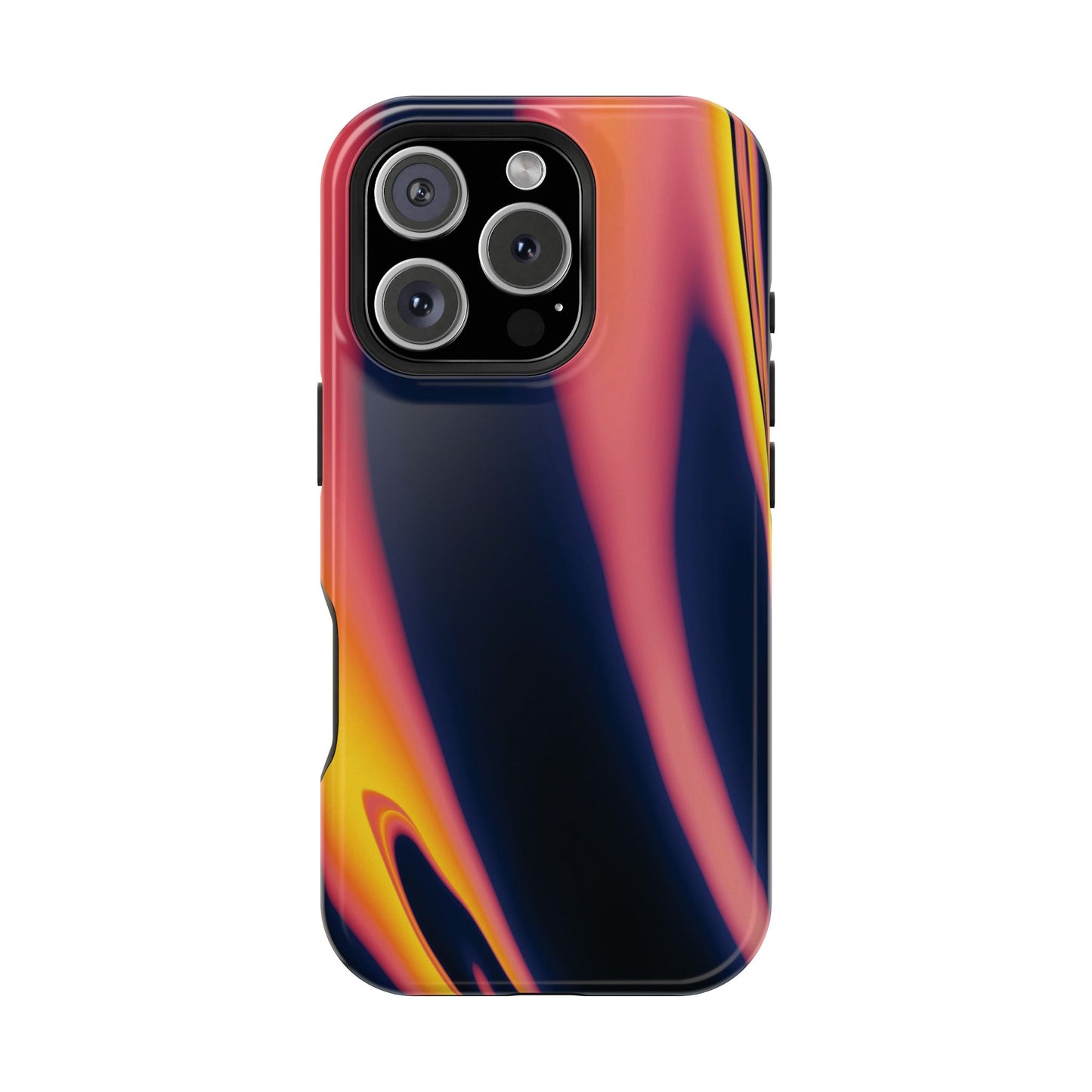 Neon Sunset Flame Phone Case – MagSafe Compatible for iPhone & Samsung Galaxy