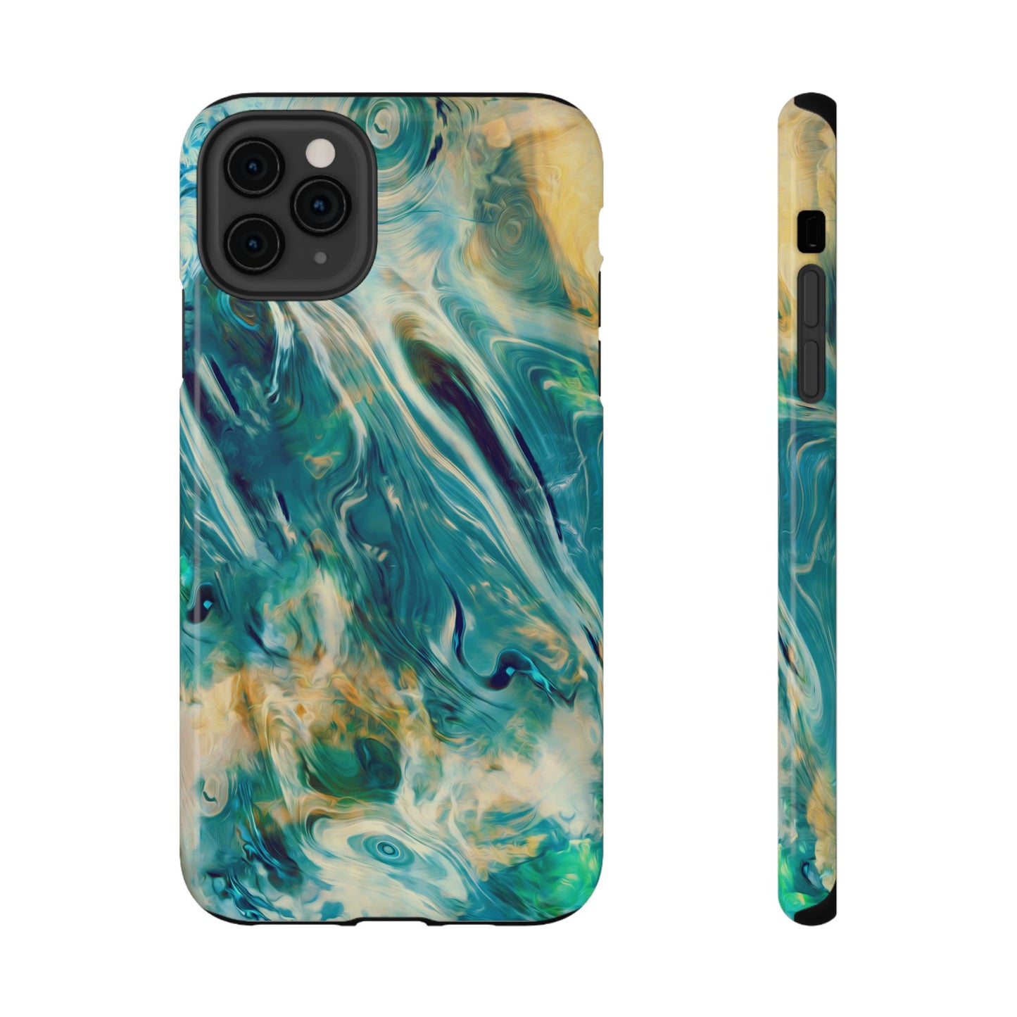 Oceanic Flow Abstract Phone Case – MagSafe Compatible for iPhone & Samsung Galaxy