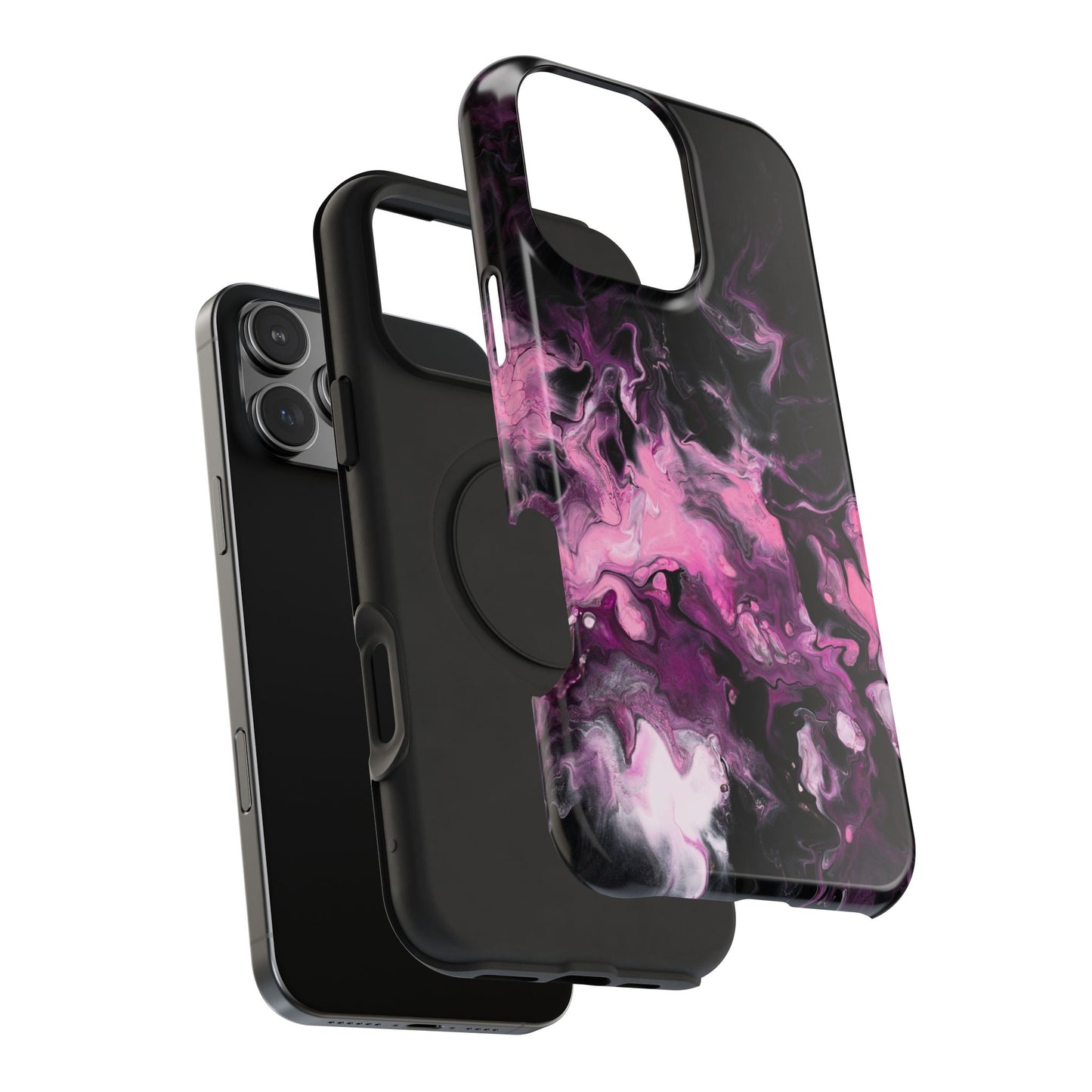 Electric Rose Marble Phone Case – MagSafe Compatible for iPhone & Samsung Galaxy
