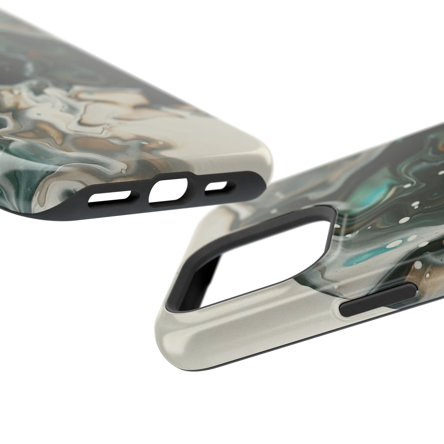 Terra Mist Earthtone Marble Phone Case – MagSafe Compatible for iPhone & Samsung Galaxy