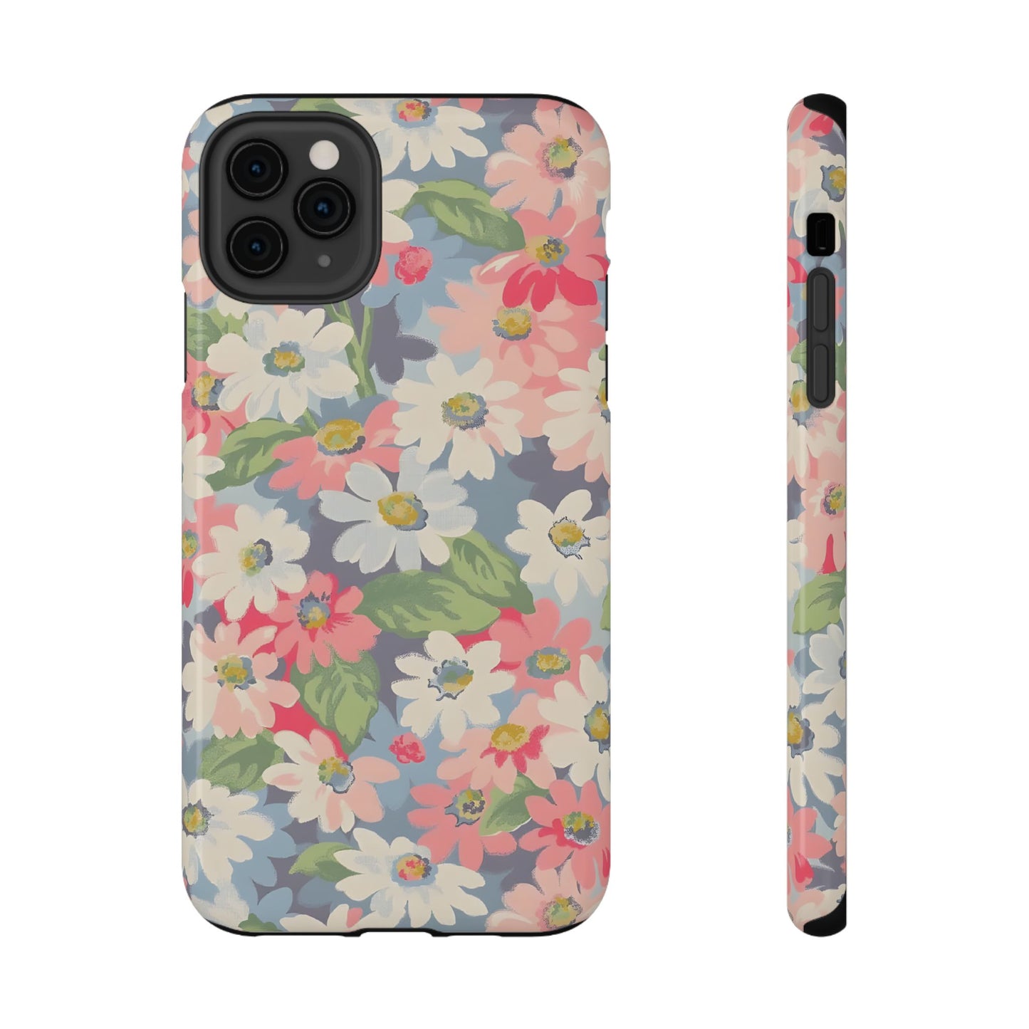 Vintage Floral Daisy Phone Case – MagSafe Compatible for iPhone & Samsung Galaxy