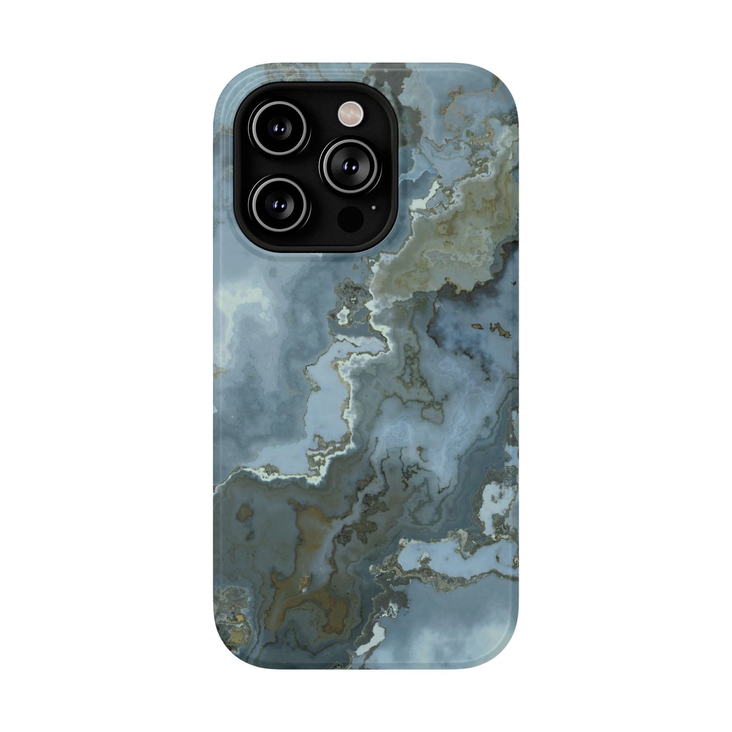 Oceanic Agate Marble Phone Case – MagSafe Compatible for iPhone & Samsung Galaxy