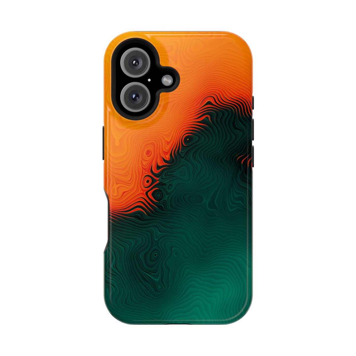 Topographic Heatwave Phone Case – MagSafe Compatible for iPhone & Samsung Galaxy