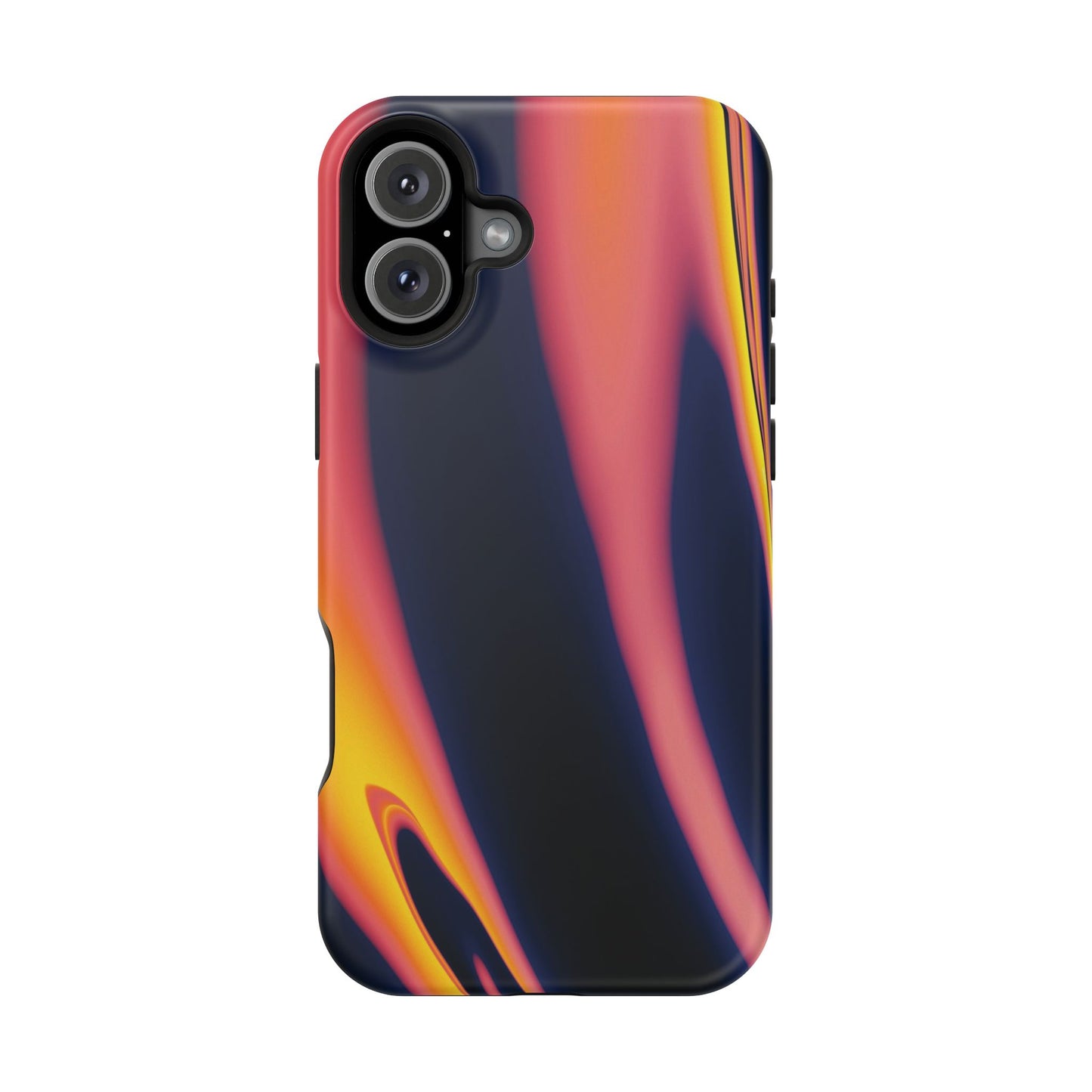 Neon Sunset Flame Phone Case – MagSafe Compatible for iPhone & Samsung Galaxy