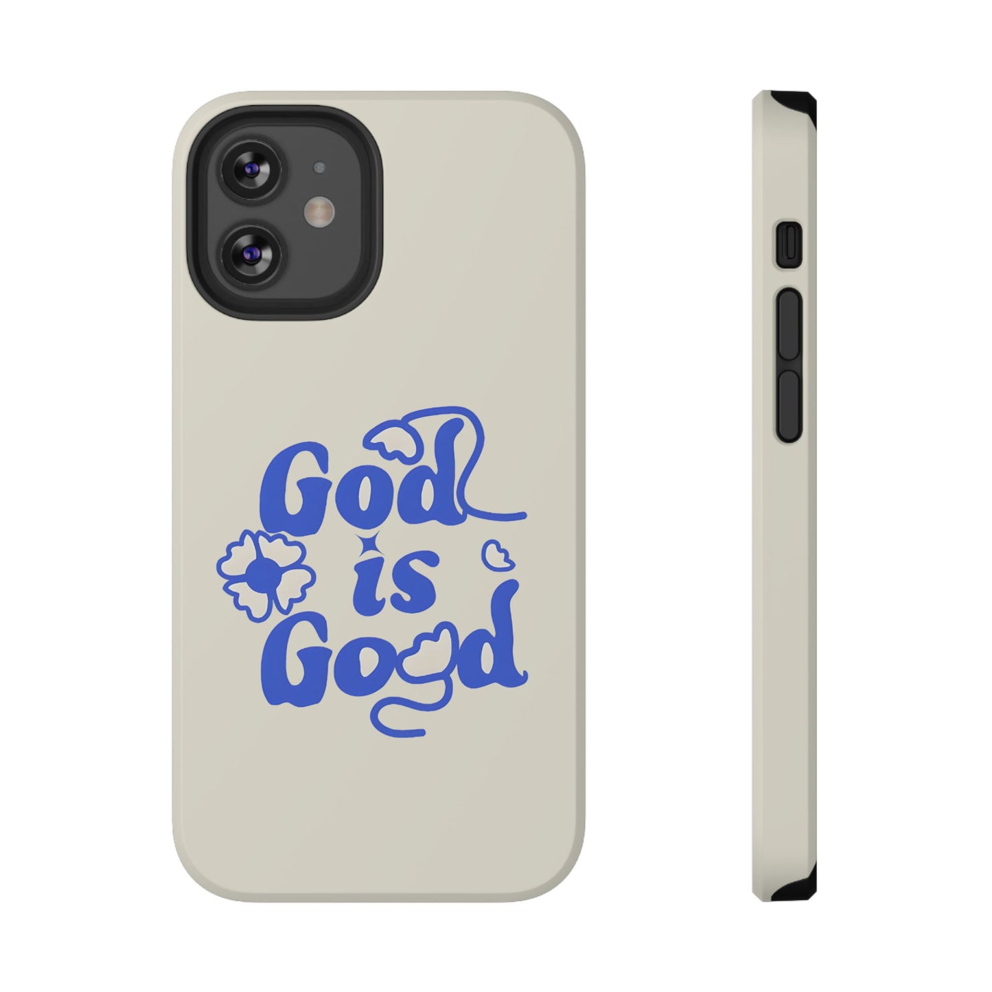 Floral Faith "God Is Good" Phone Case – MagSafe Compatible for iPhone & Samsung Galaxy