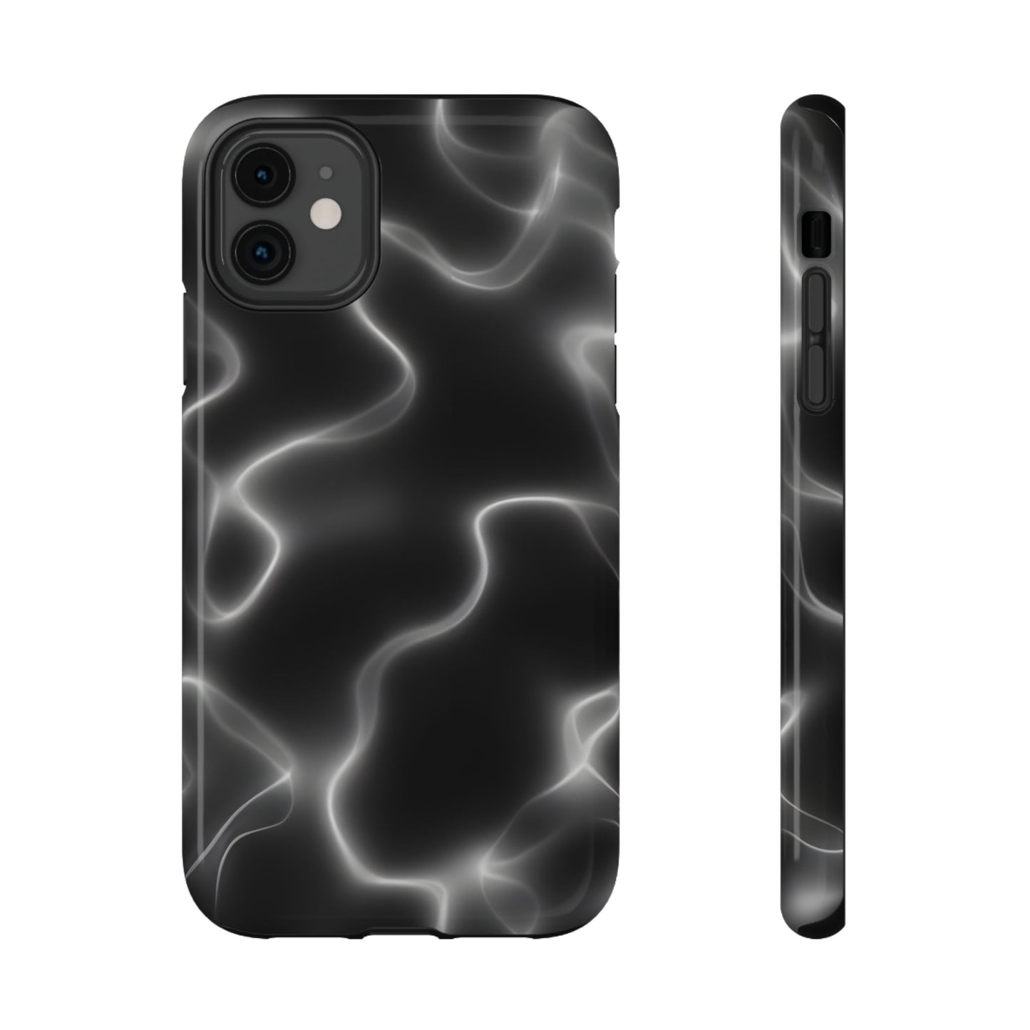 Electric Black Glow Phone Case – MagSafe Compatible for iPhone & Samsung Galaxy