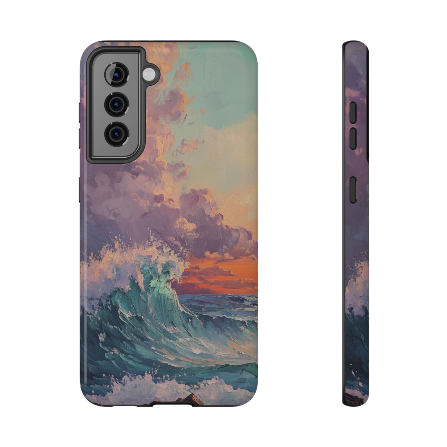 Ocean Sunset Waves Phone Case – MagSafe Compatible for iPhone & Samsung Galaxy