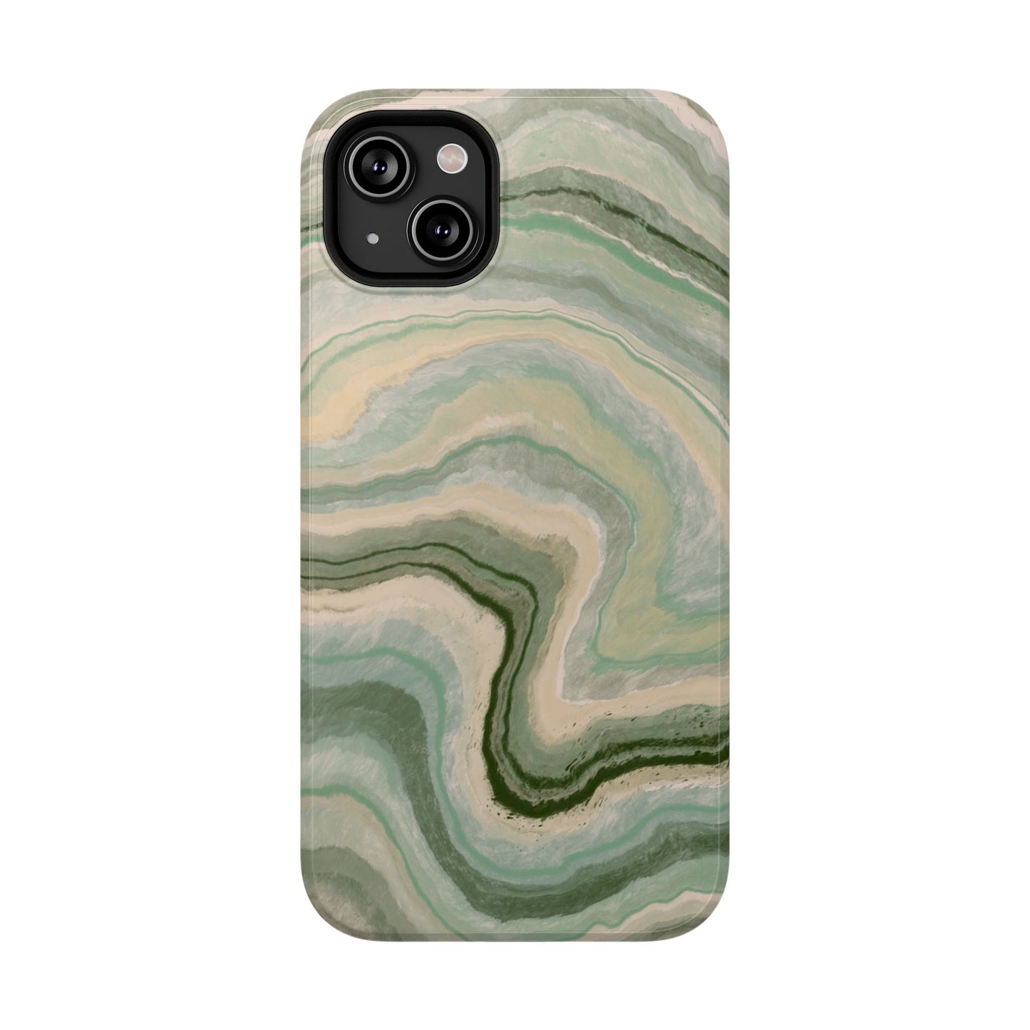 Earthy Agate Stone Phone Case – MagSafe Compatible for iPhone & Samsung Galaxy