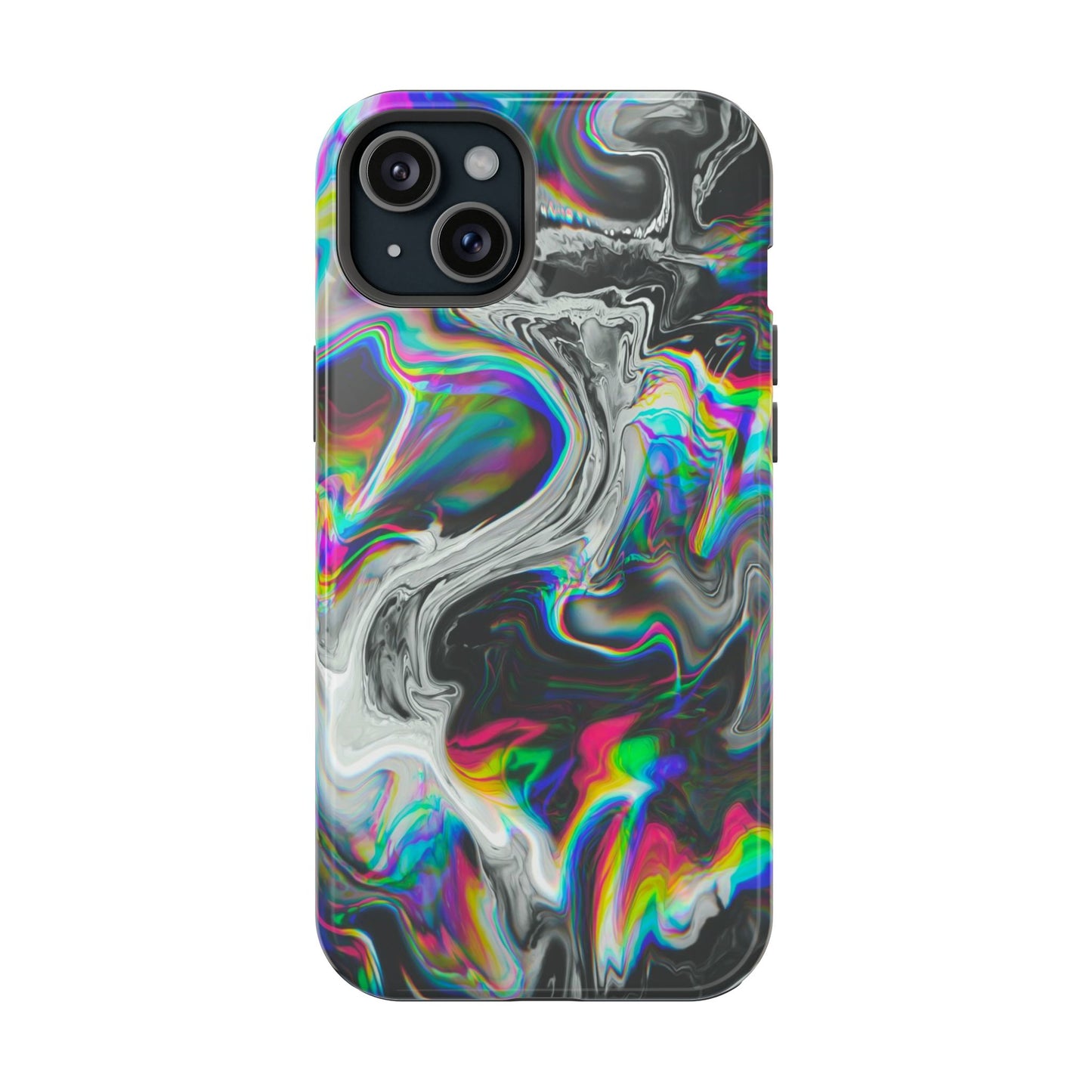 Holographic Swirl Phone Case – MagSafe Compatible for iPhone & Samsung Galaxy