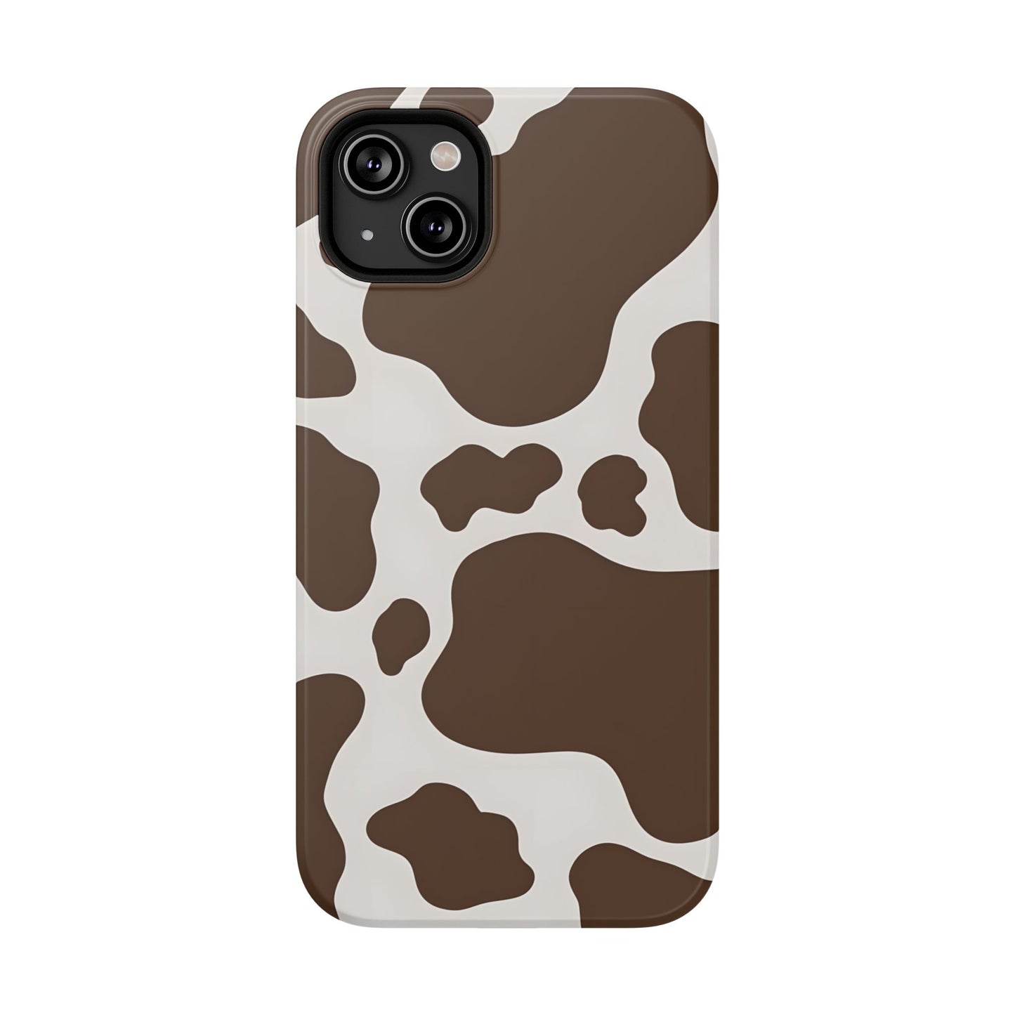 Brown Cow Print Phone Case – MagSafe Compatible for iPhone & Samsung Galaxy