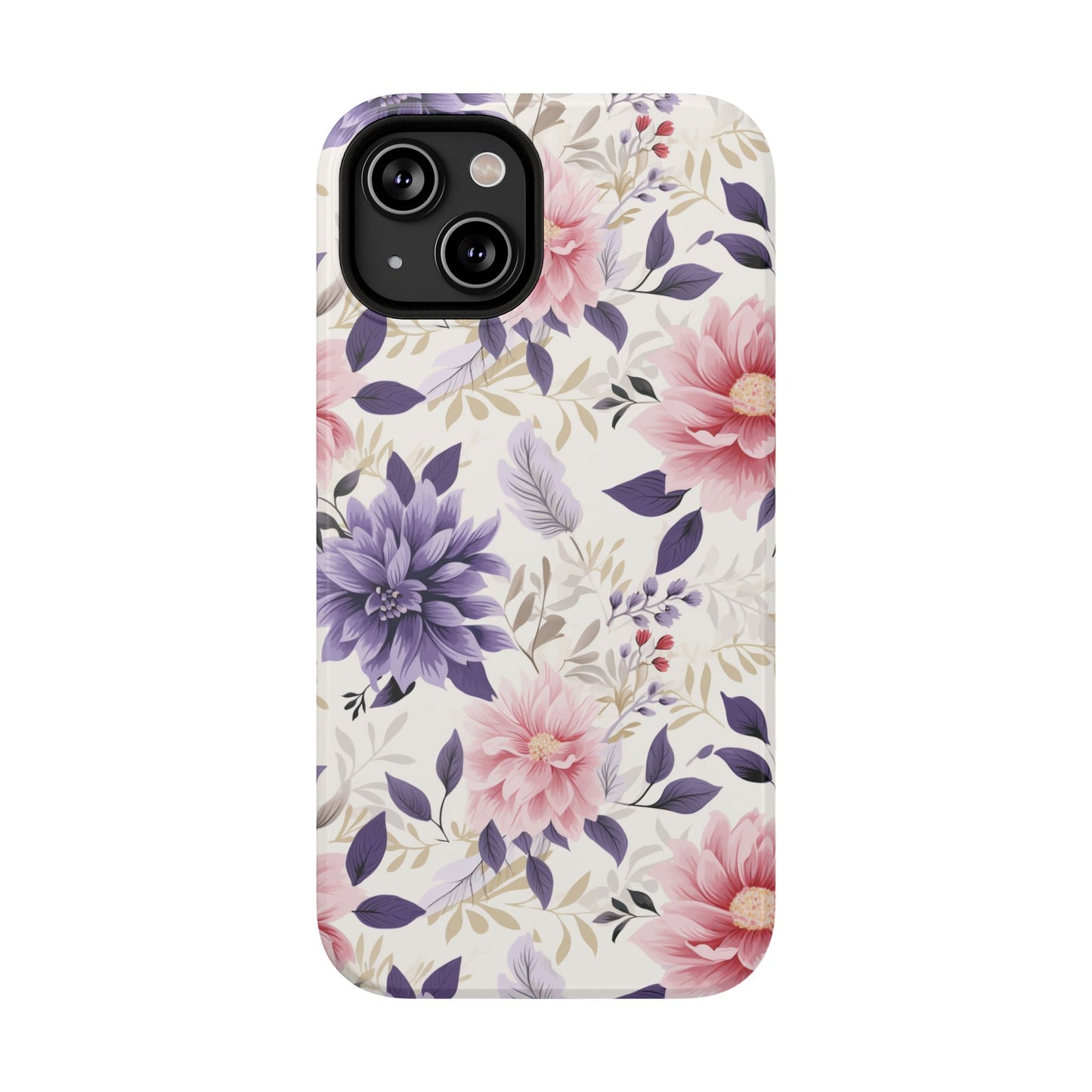 Elegant Vintage Floral Phone Case – MagSafe Compatible for iPhone & Samsung Galaxy