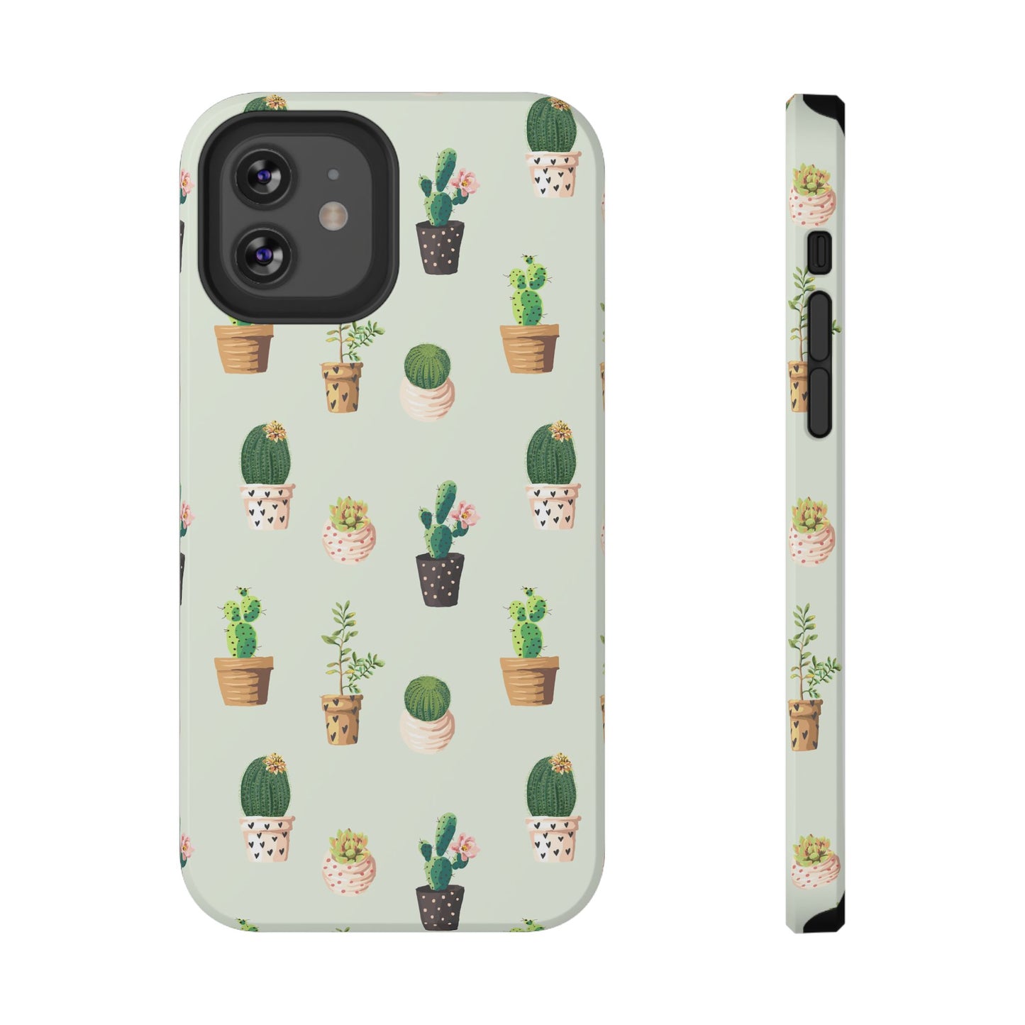 Desert Bloom Cactus Phone Case – Cute Succulent Print, MagSafe Compatible for iPhone & Samsung Galaxy