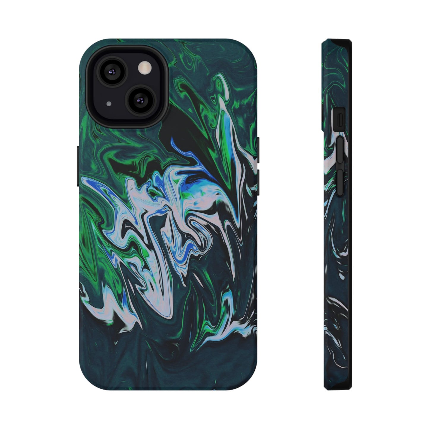 Prismatic Holographic Swirl Phone Case – MagSafe Compatible for iPhone & Samsung Galaxy