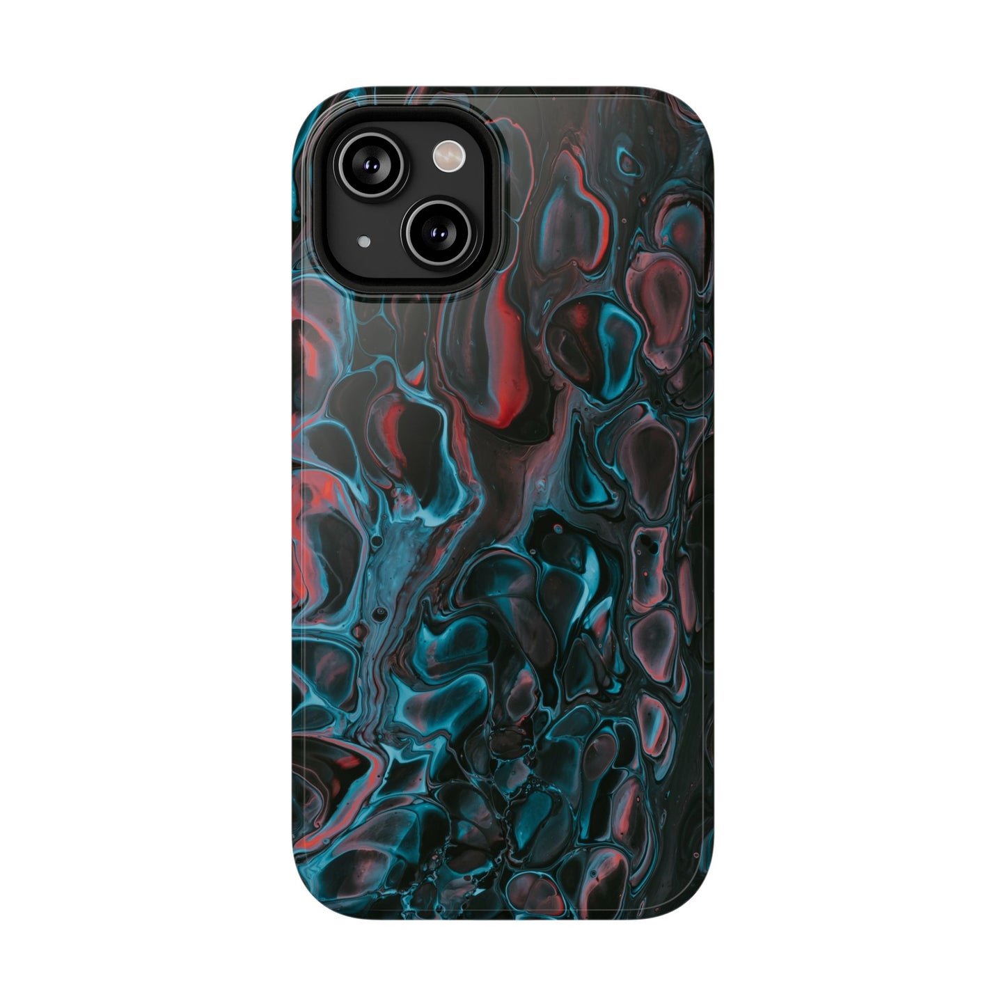 Dark Abyss Iridescent Texture Phone Case – MagSafe Compatible for iPhone & Samsung Galaxy