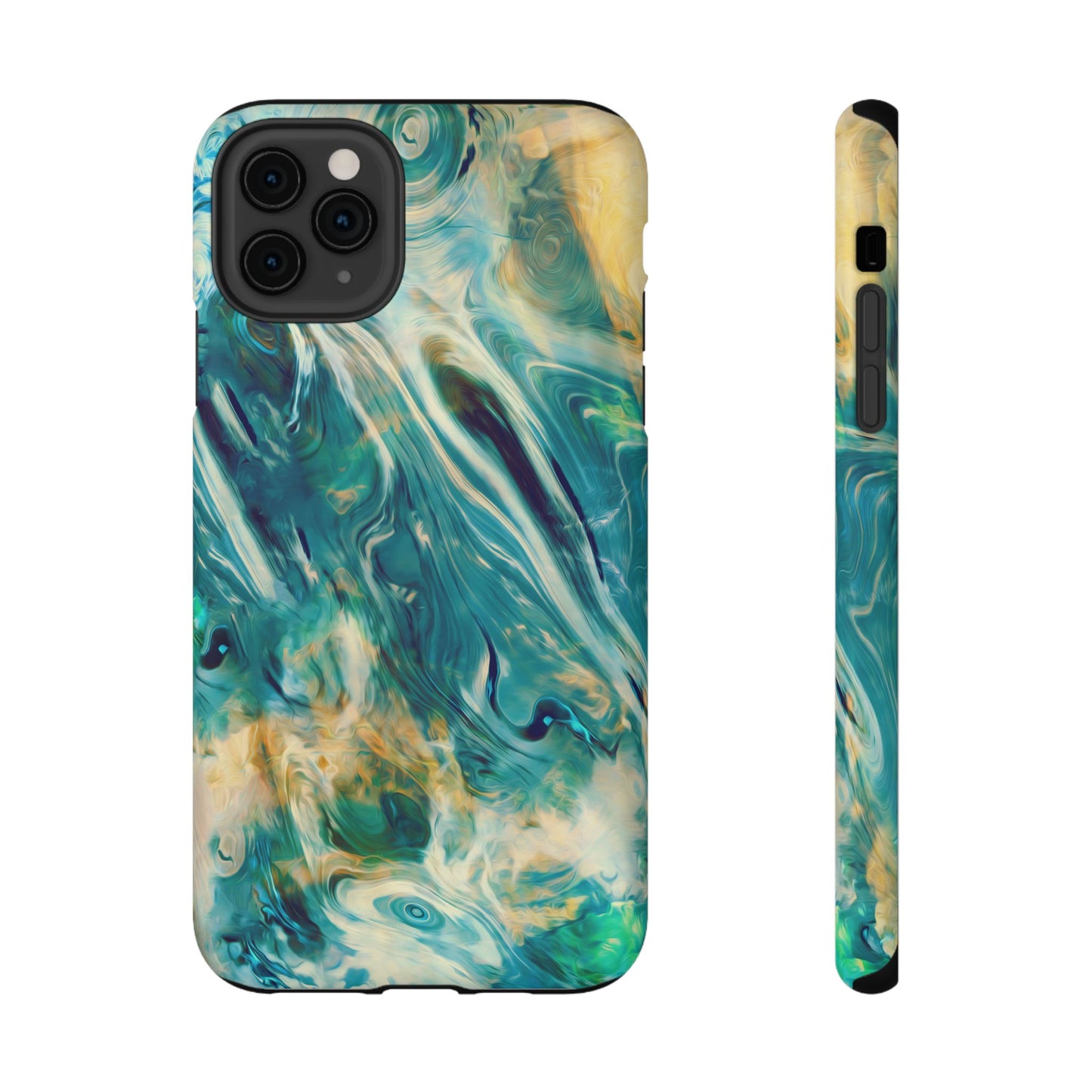Oceanic Flow Abstract Phone Case – MagSafe Compatible for iPhone & Samsung Galaxy