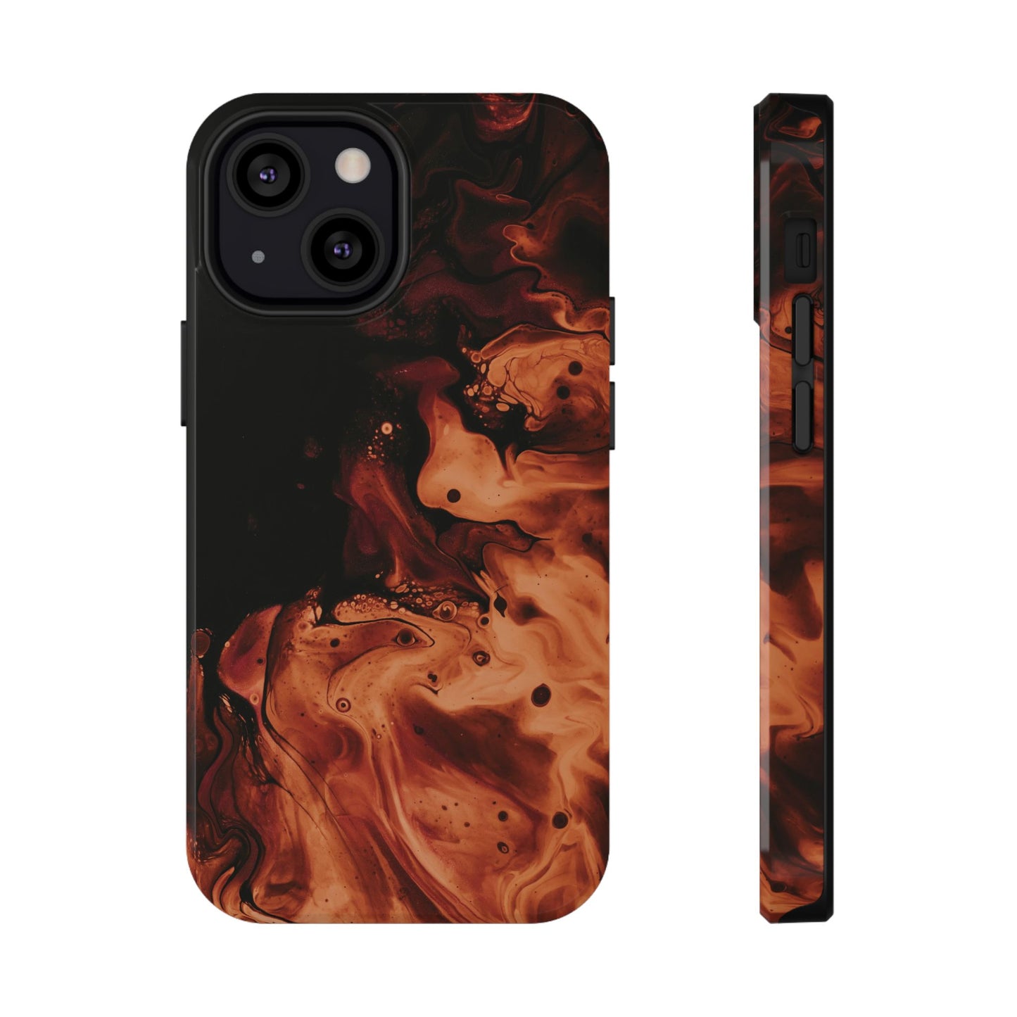 Molten Lava Abstract Art Phone Case – MagSafe Compatible for iPhone & Samsung Galaxy