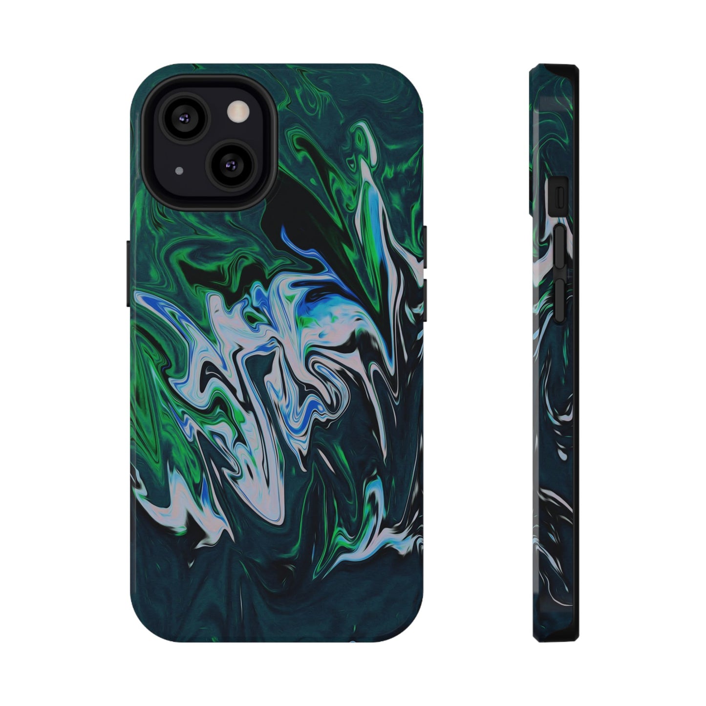Prismatic Holographic Swirl Phone Case – MagSafe Compatible for iPhone & Samsung Galaxy