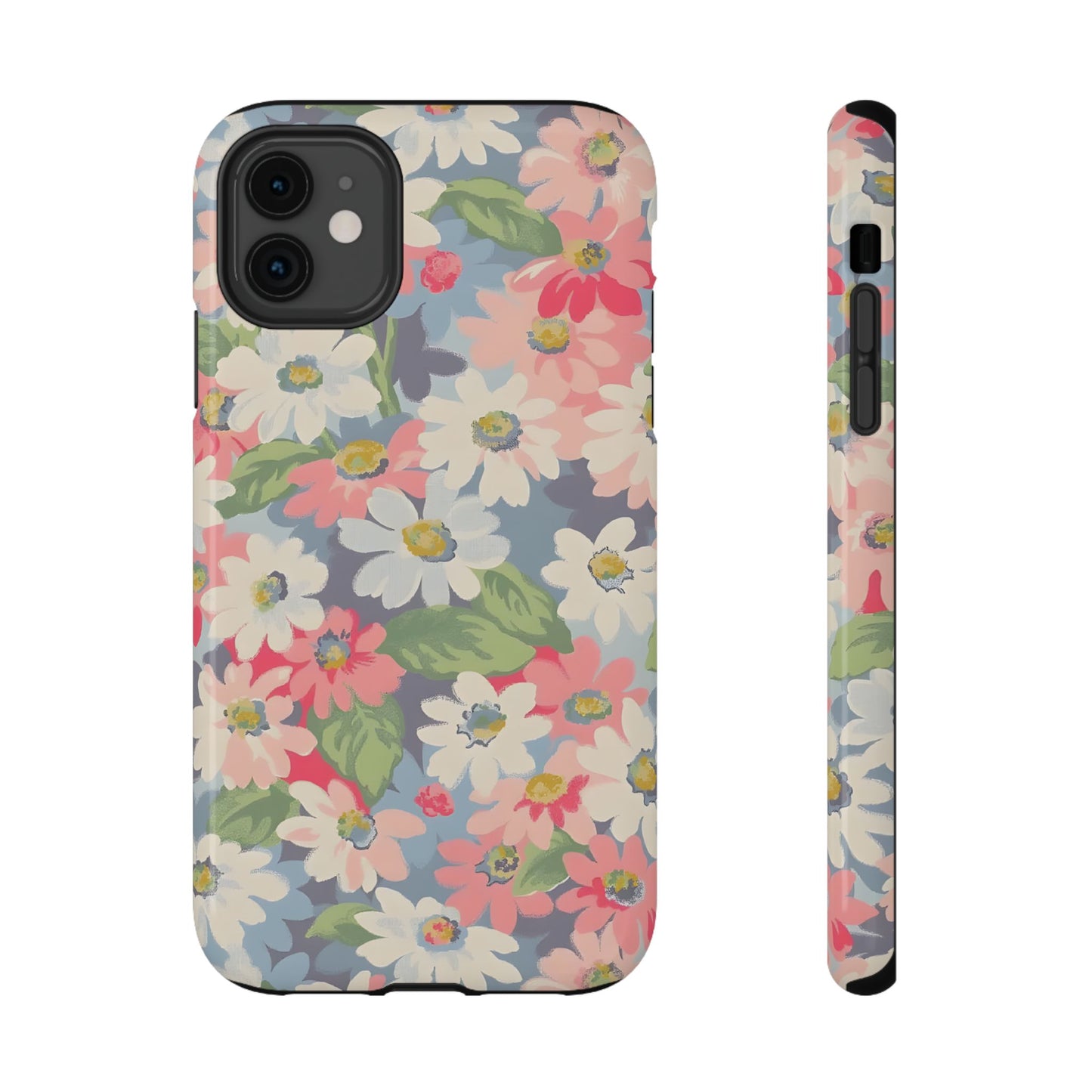 Vintage Floral Daisy Phone Case – MagSafe Compatible for iPhone & Samsung Galaxy