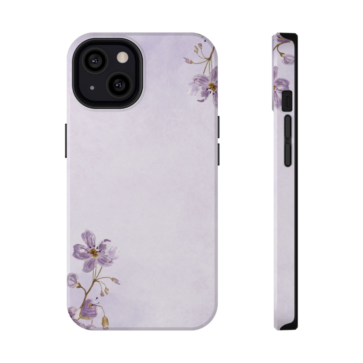 Lavender Blossom Minimal Floral Phone Case – MagSafe Compatible for iPhone & Samsung Galaxy