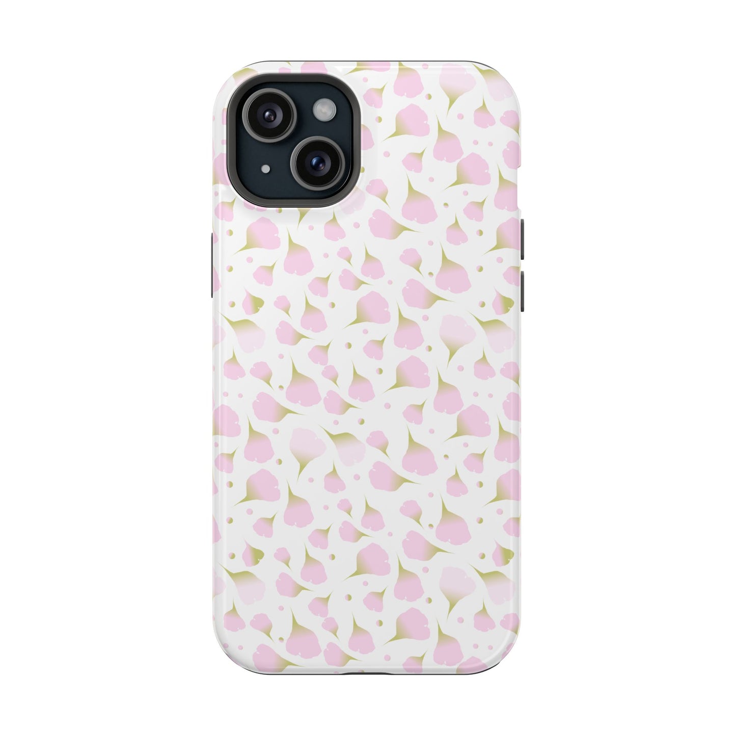 Soft Pink Petal Pattern Phone Case – MagSafe Compatible for iPhone & Samsung Galaxy