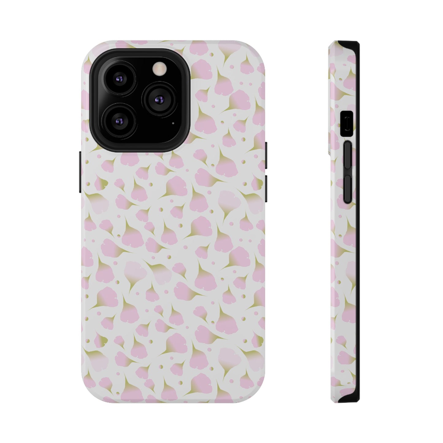 Soft Pink Petal Pattern Phone Case – MagSafe Compatible for iPhone & Samsung Galaxy