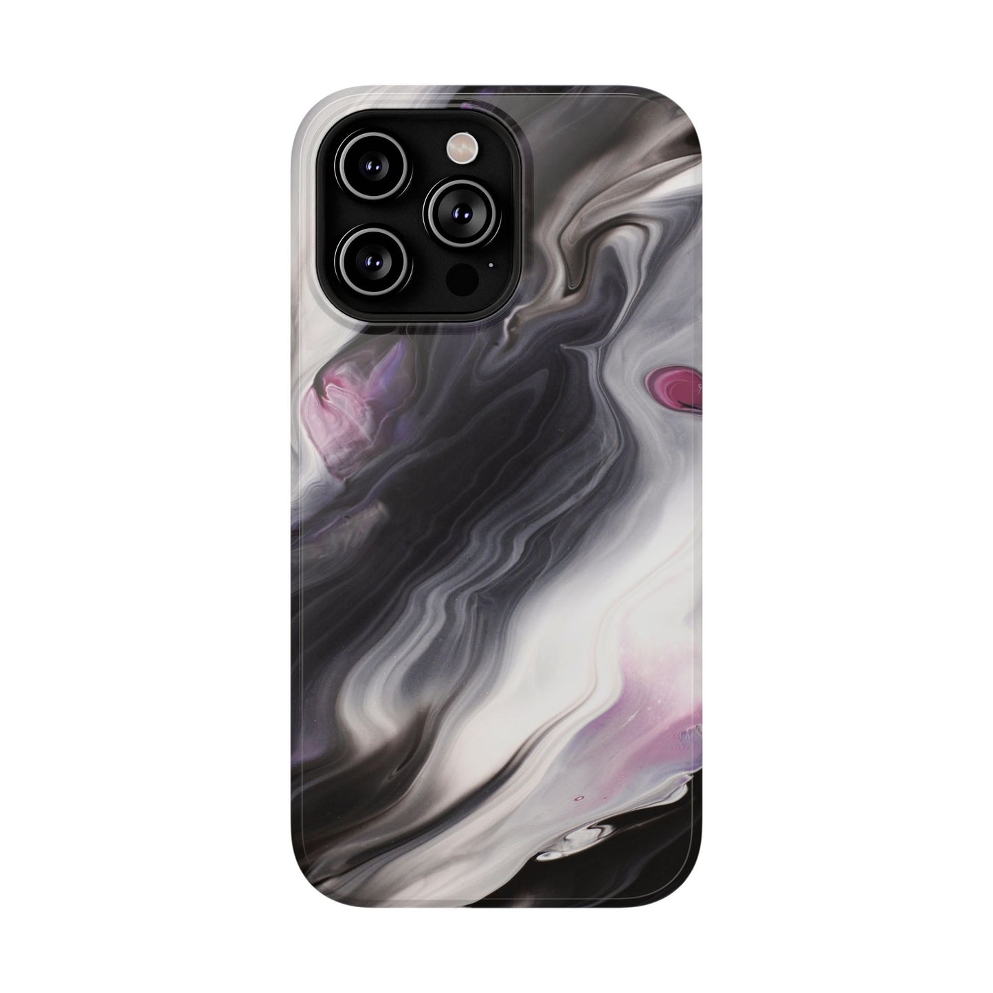 Galaxy Smoke Noir Marble Phone Case – MagSafe Compatible for iPhone & Samsung Galaxy