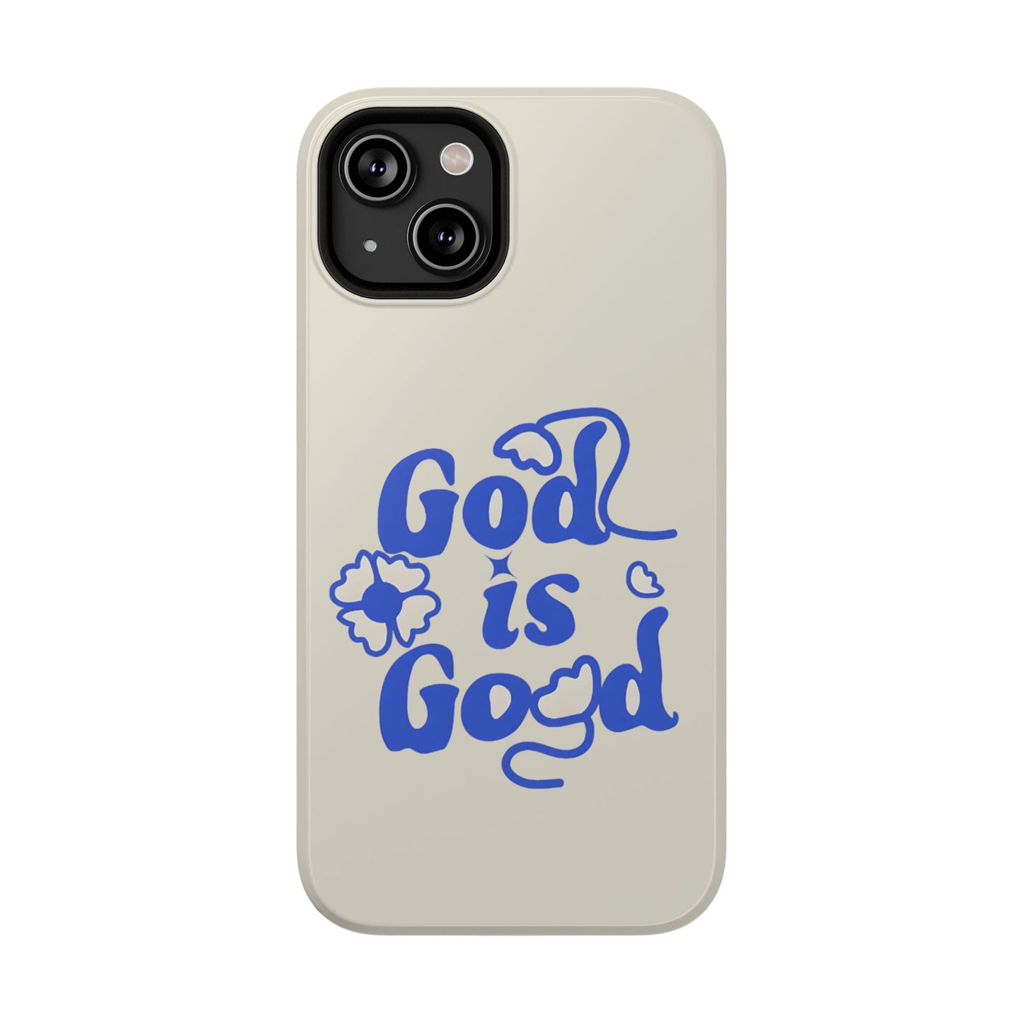 Floral Faith "God Is Good" Phone Case – MagSafe Compatible for iPhone & Samsung Galaxy