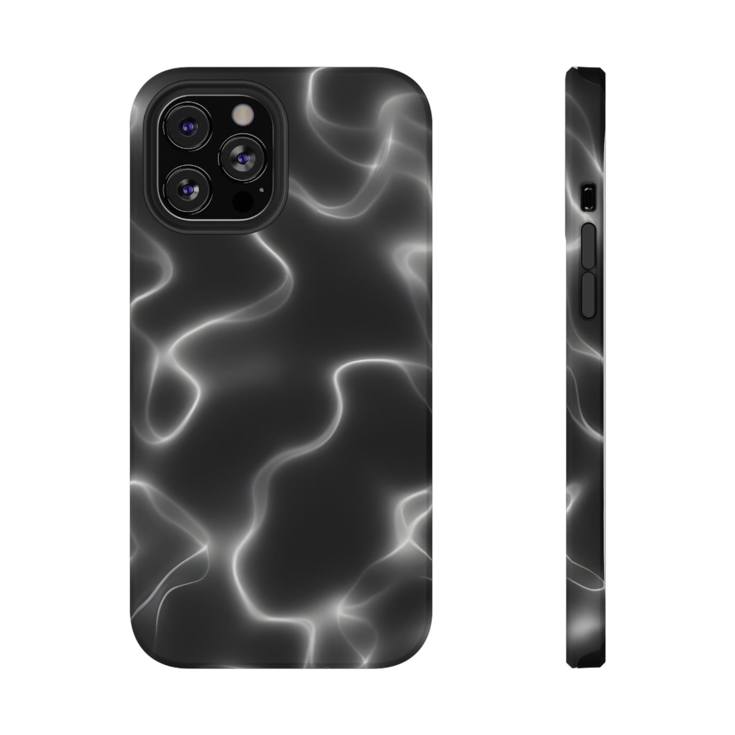 Electric Black Glow Phone Case – MagSafe Compatible for iPhone & Samsung Galaxy
