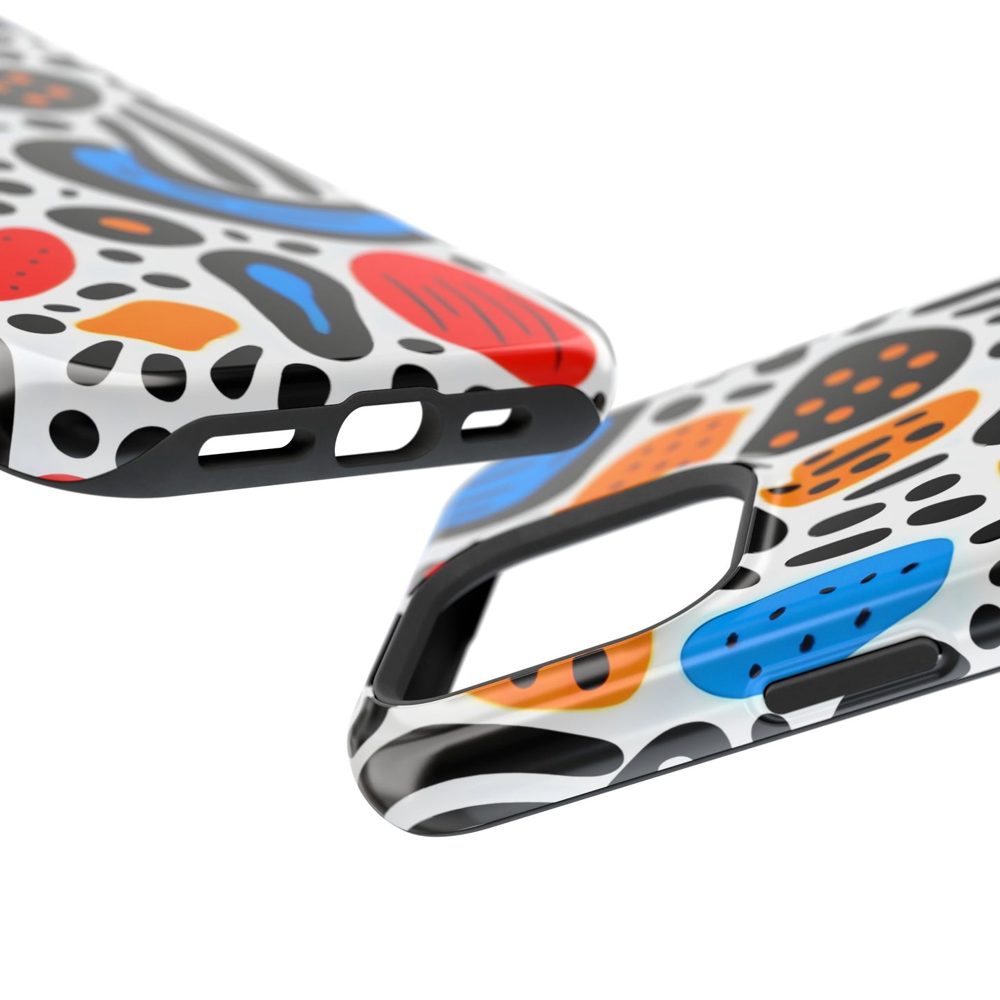 Colorful Abstract Doodle Phone Case – MagSafe Compatible for iPhone & Samsung Galaxy
