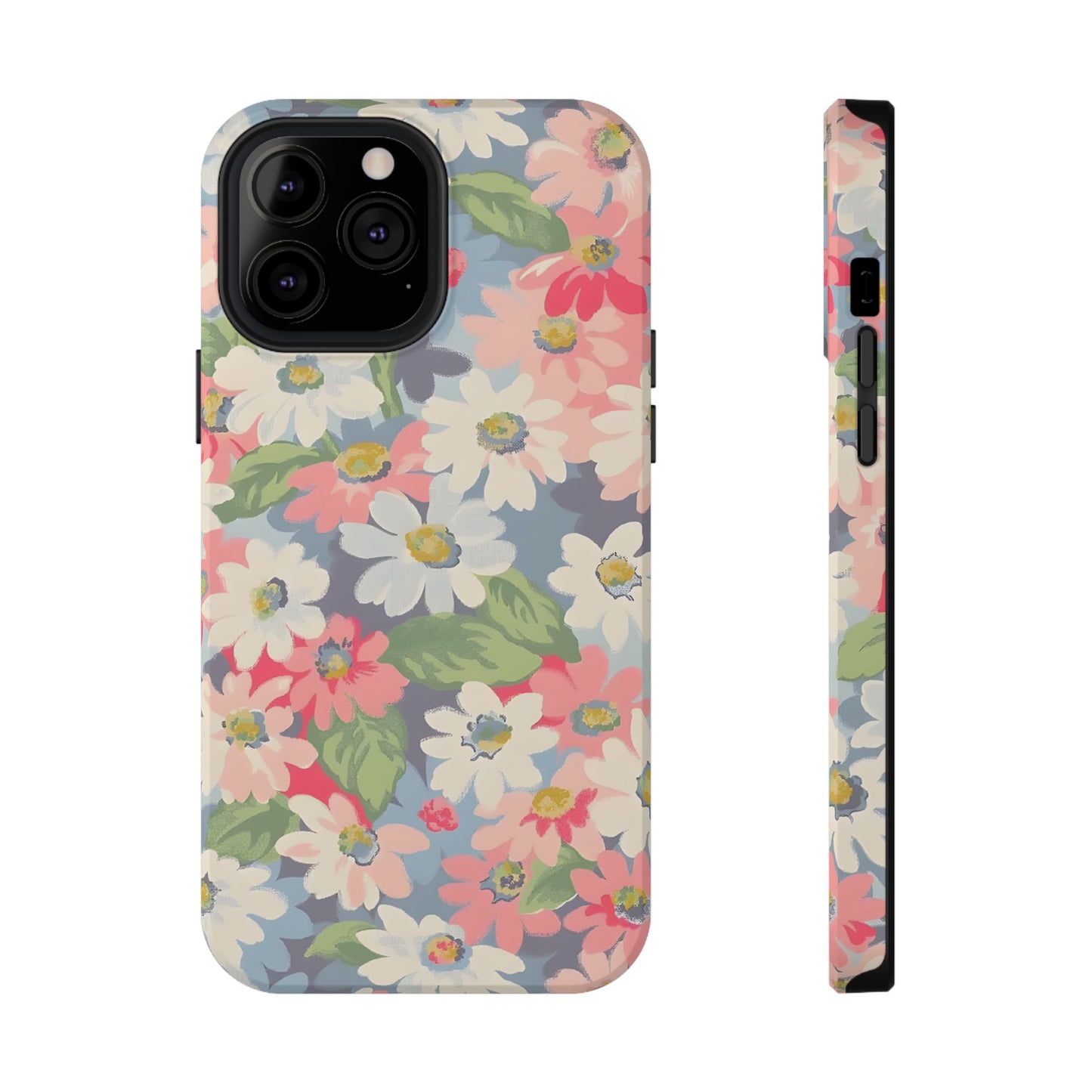 Vintage Floral Daisy Phone Case – MagSafe Compatible for iPhone & Samsung Galaxy